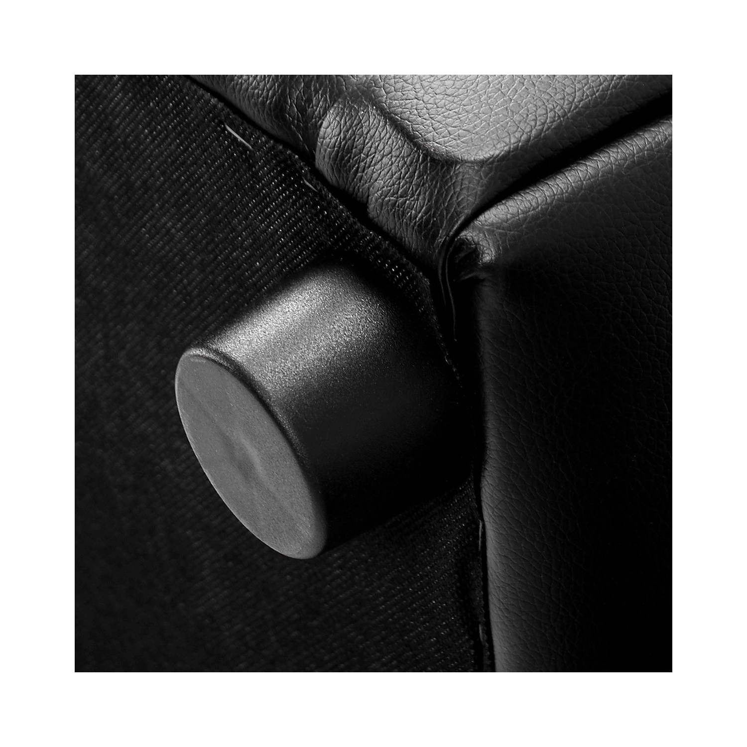 Costway Kids Sofa Armrest Chair Couch Lounge W/ Ottoman Black