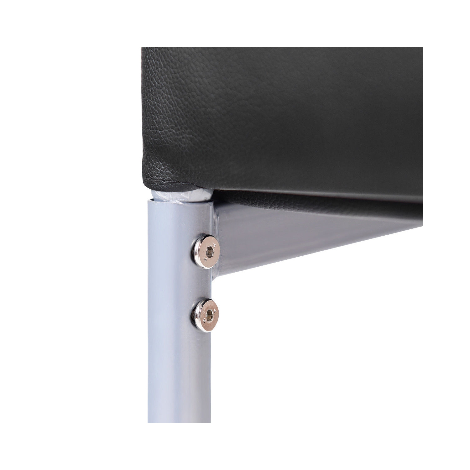 Chaise en similicuir blanc Costway – Lot de 4