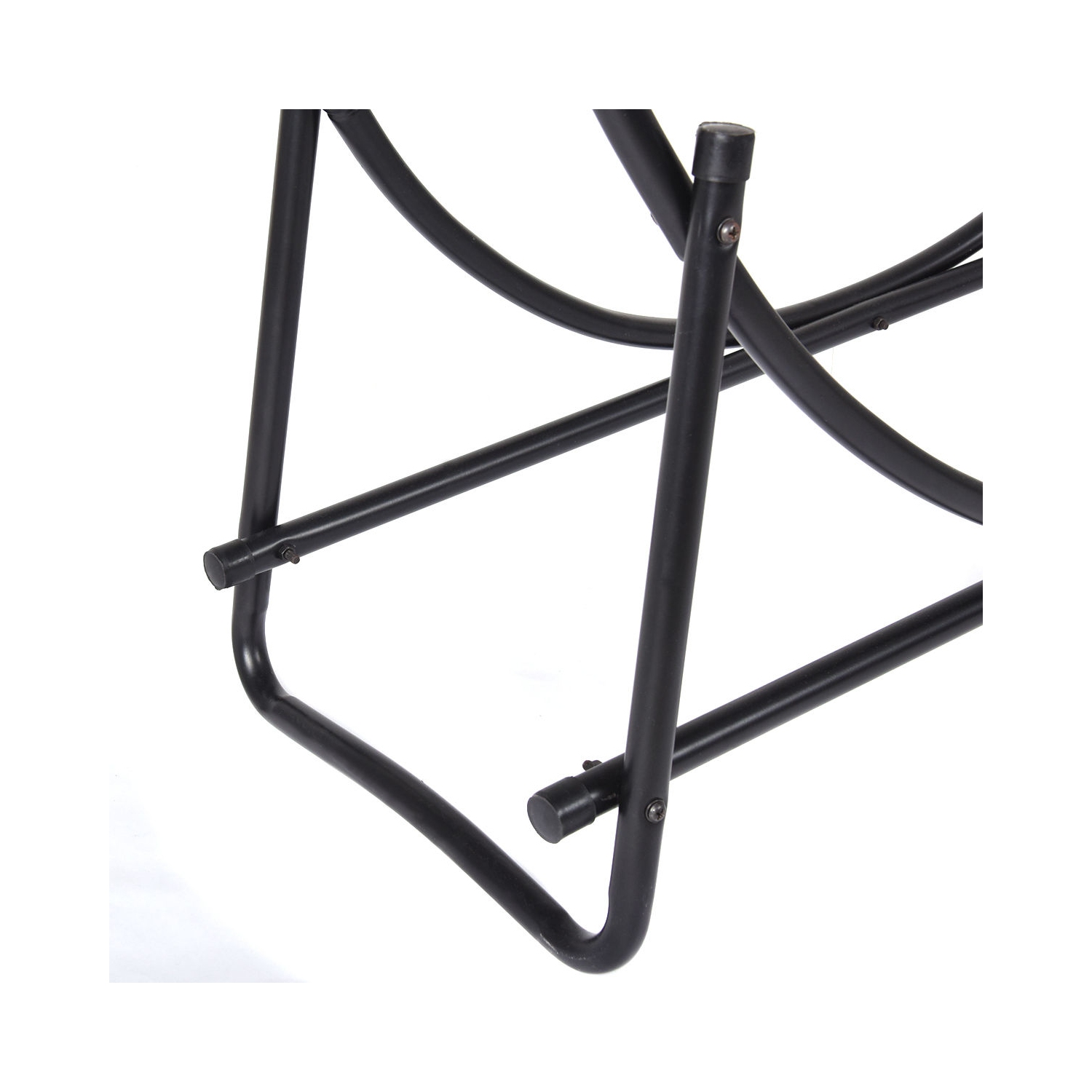 40"Tubular Steel Log Hoop Firewood Storage Rack Holder Round Display