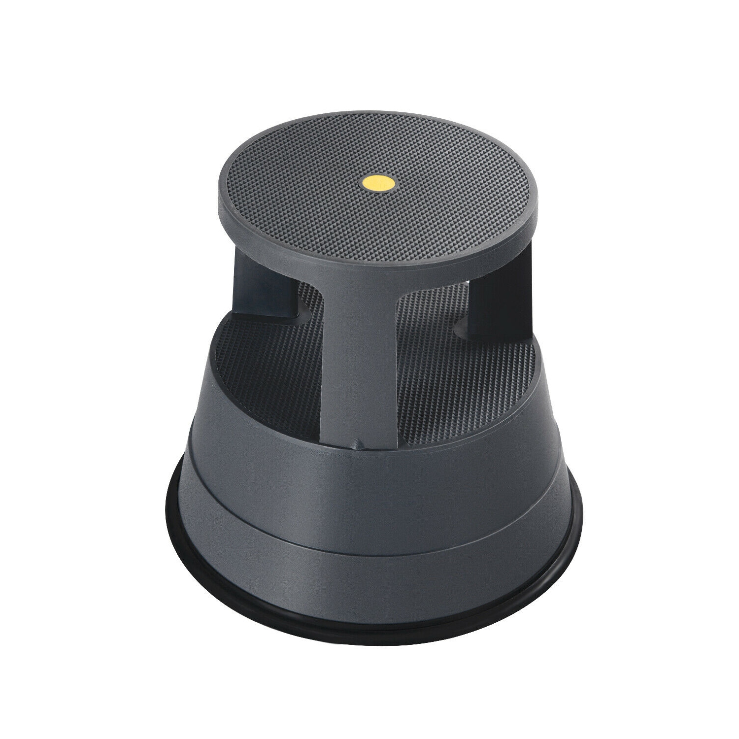 Kick Stool Rolling Step Stool w/Non-Slip Rubber Platform 330LBS Capacity Gray