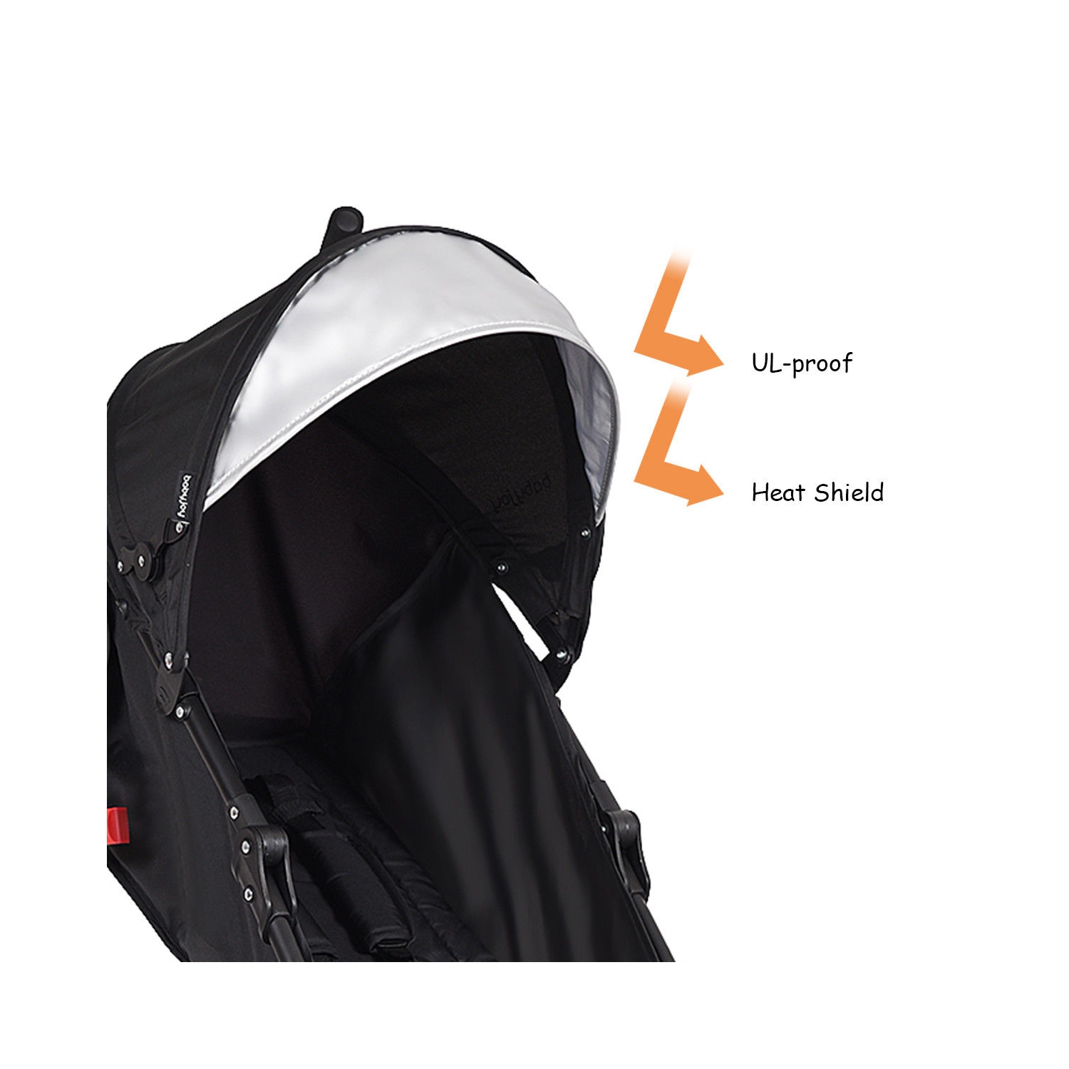 Poussette parapluie légère pliante pour tout-petits de Costway avec panier de rangement noir/rose/vert/orange