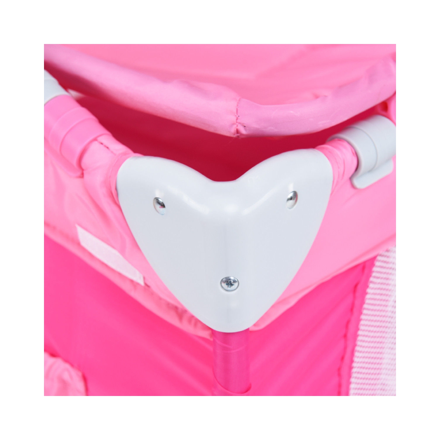 Foldable Baby Crib Playpen Travel Infant Bassinet Bed Mosquito Net Music