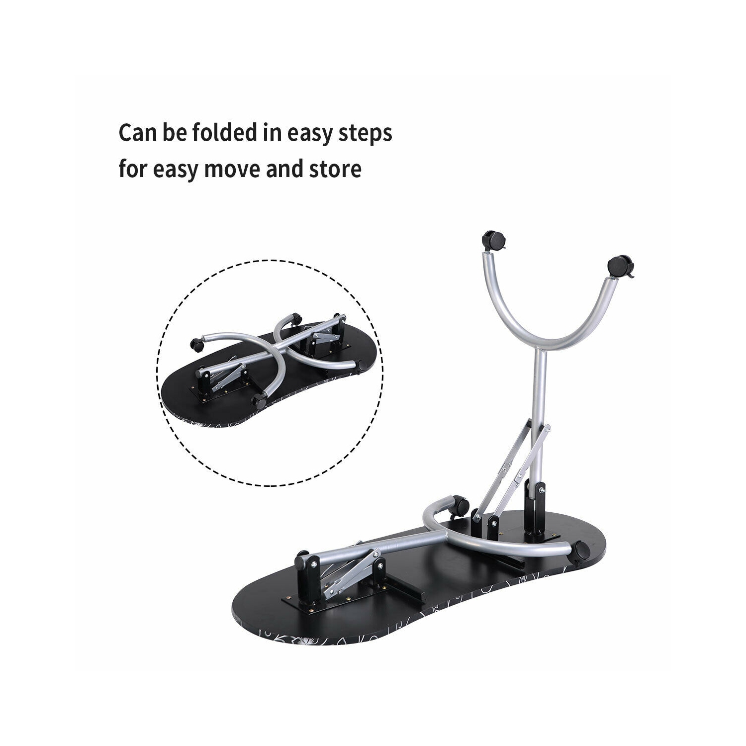 Costway Portable Manicure Nail Table Station Desk Spa Beauty Salon Equipment