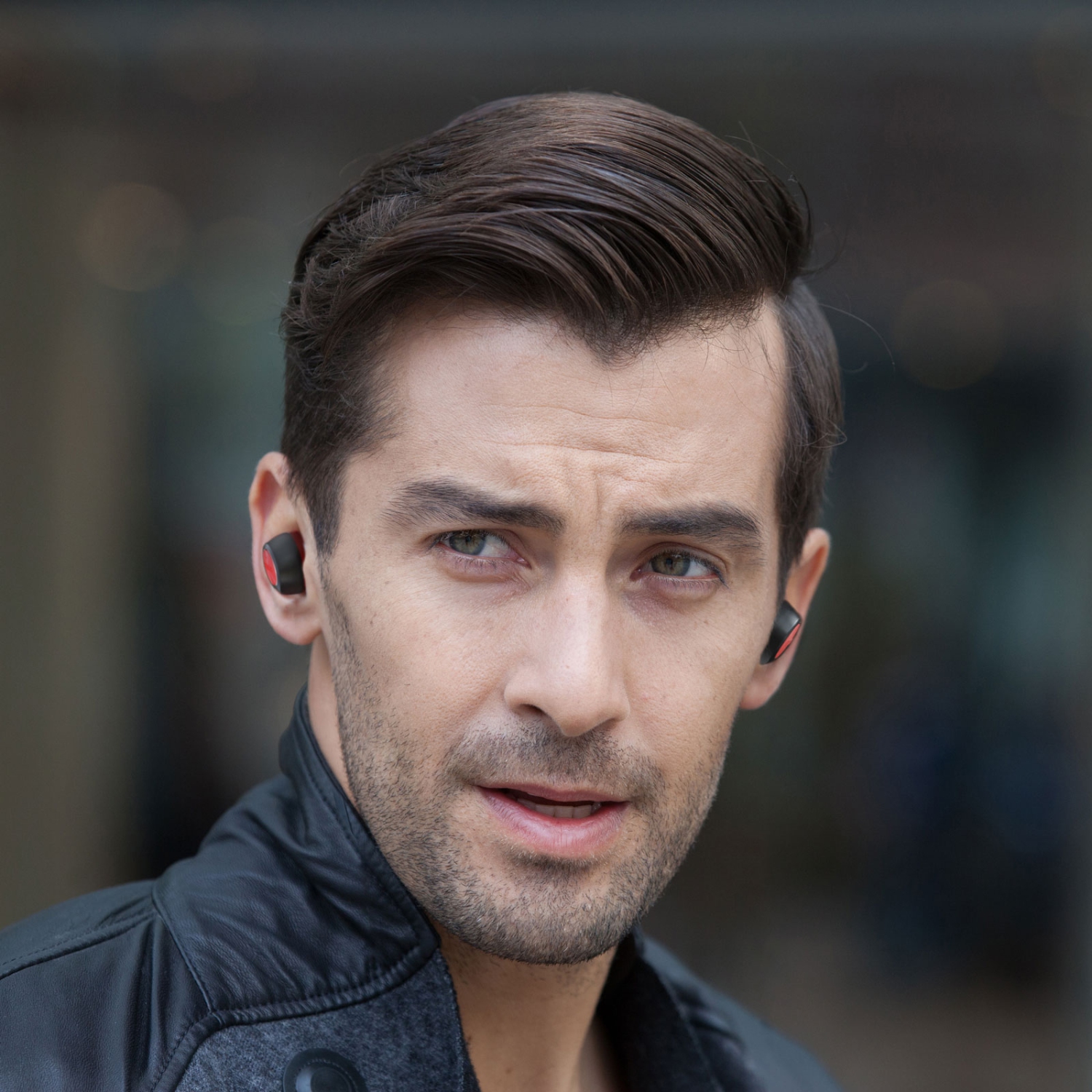 Edifier TWS3 Wireless Earbud Headphones - Charging Case, Bluetooth v4.2, IPX4 Splash & Sweatproof - Red