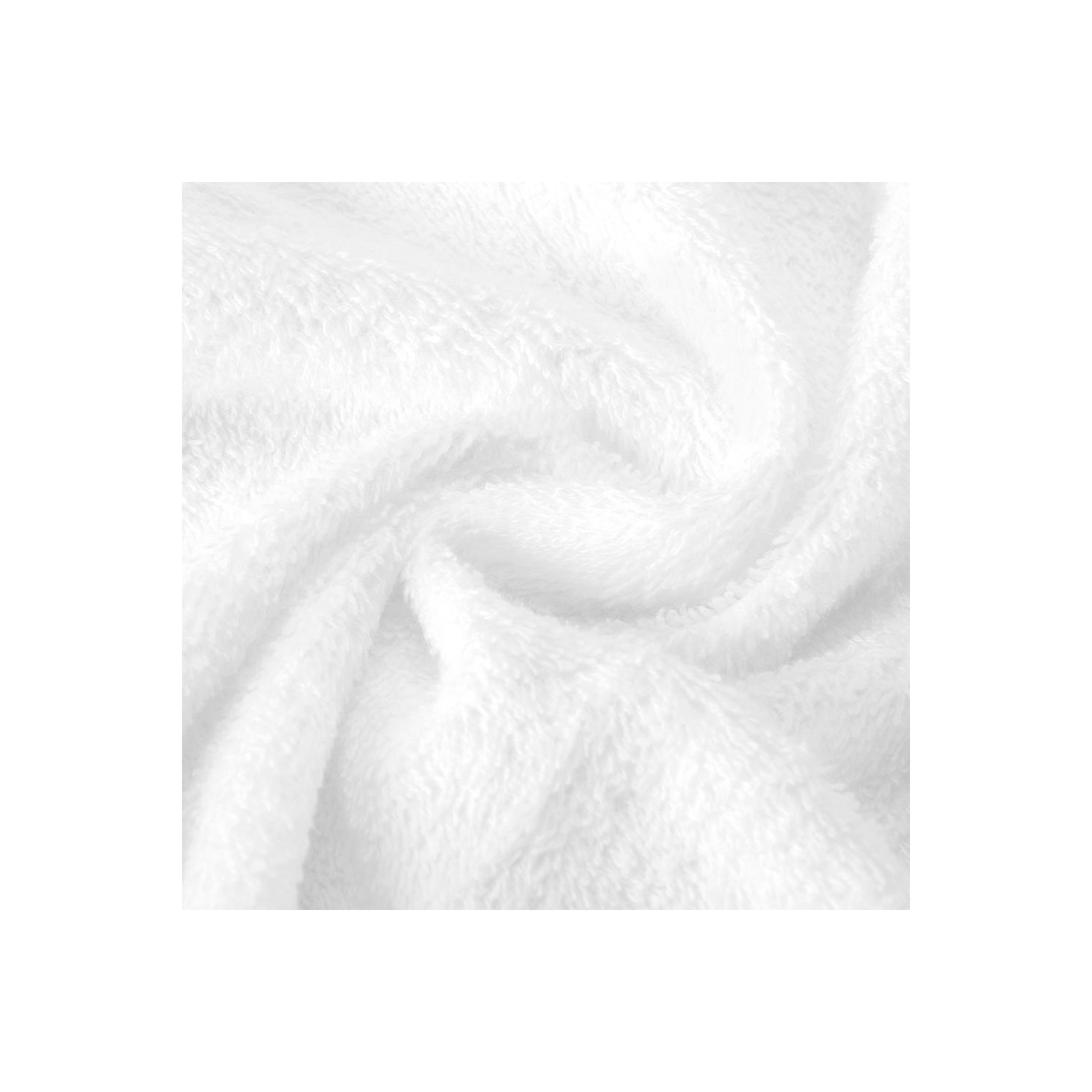 Full-Length Women Bathrobe, 100% Terry Cotton Sleepwear Soft Plush Long Robe Spa Kimono Robe, White, X-Large