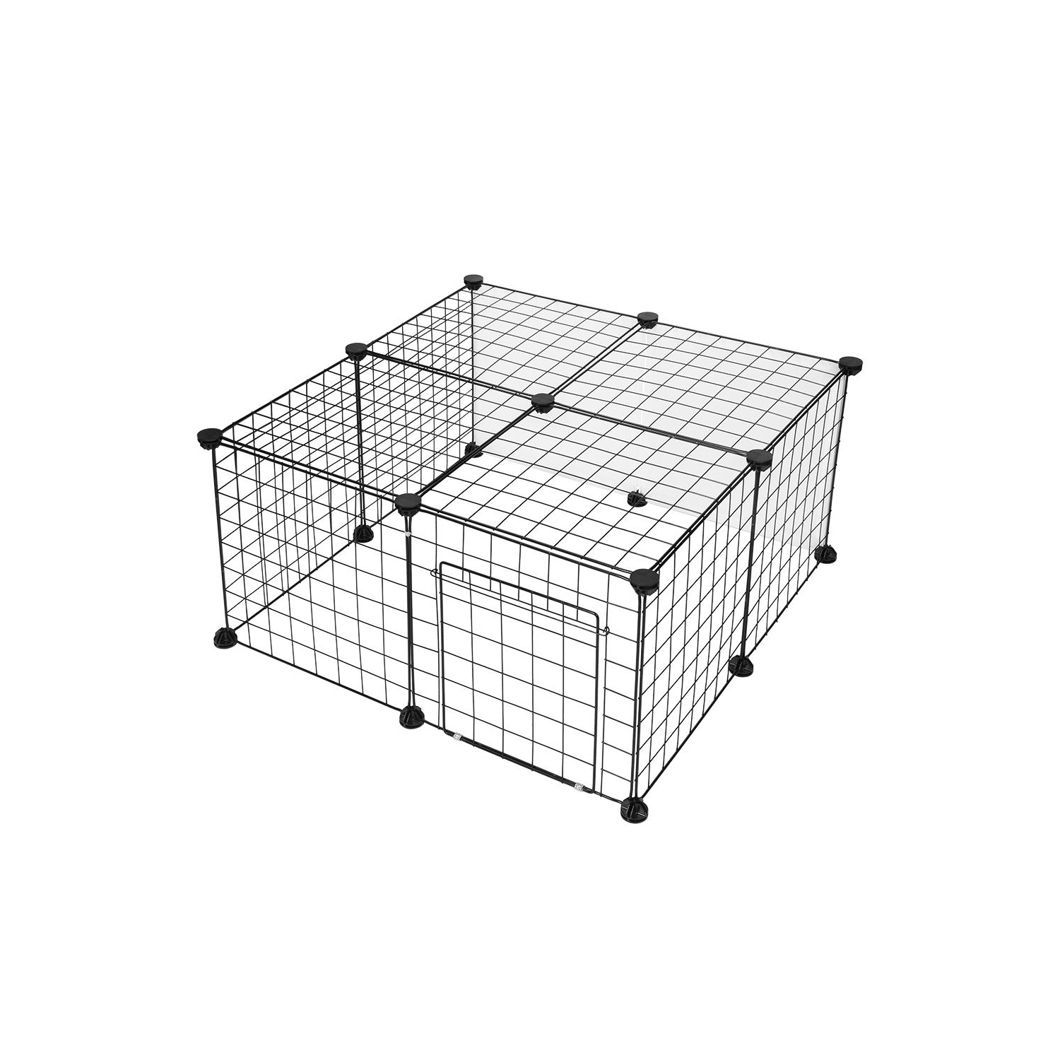 14 Panels Pet Gates Dog Playpen, Small Animal Cage Indoor Portable Metal Wire Yard Fence Doors for Small Animals -(Size of each panel： 14" x 14")