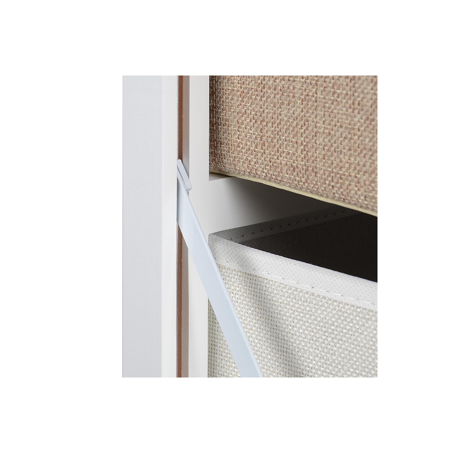 SortWise 5 Drawer Dresser MDF Nightstand End Table Durable Storage Organizer for Bedroom Dorm Room Apartment