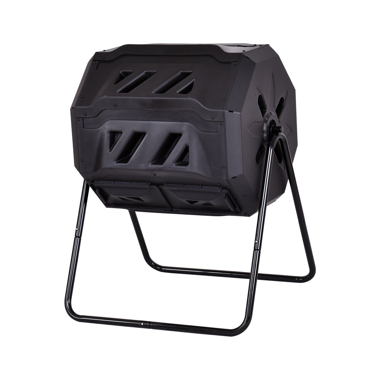 Costway 42-Gallon Compost Tumbler Garden Waste Bin Grass Food Trash Barrel Fertilizer