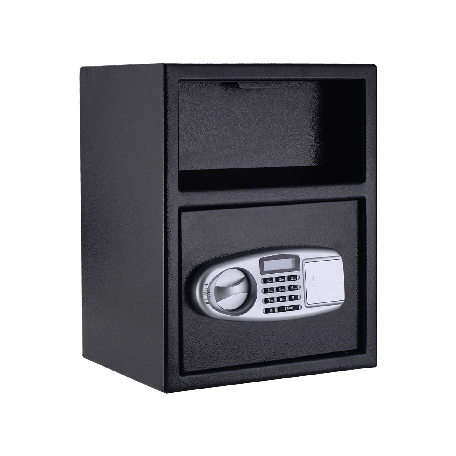 Costway Digital Safe Box Depository Drop Deposit Front Load Cash Vault Lock Jewelry