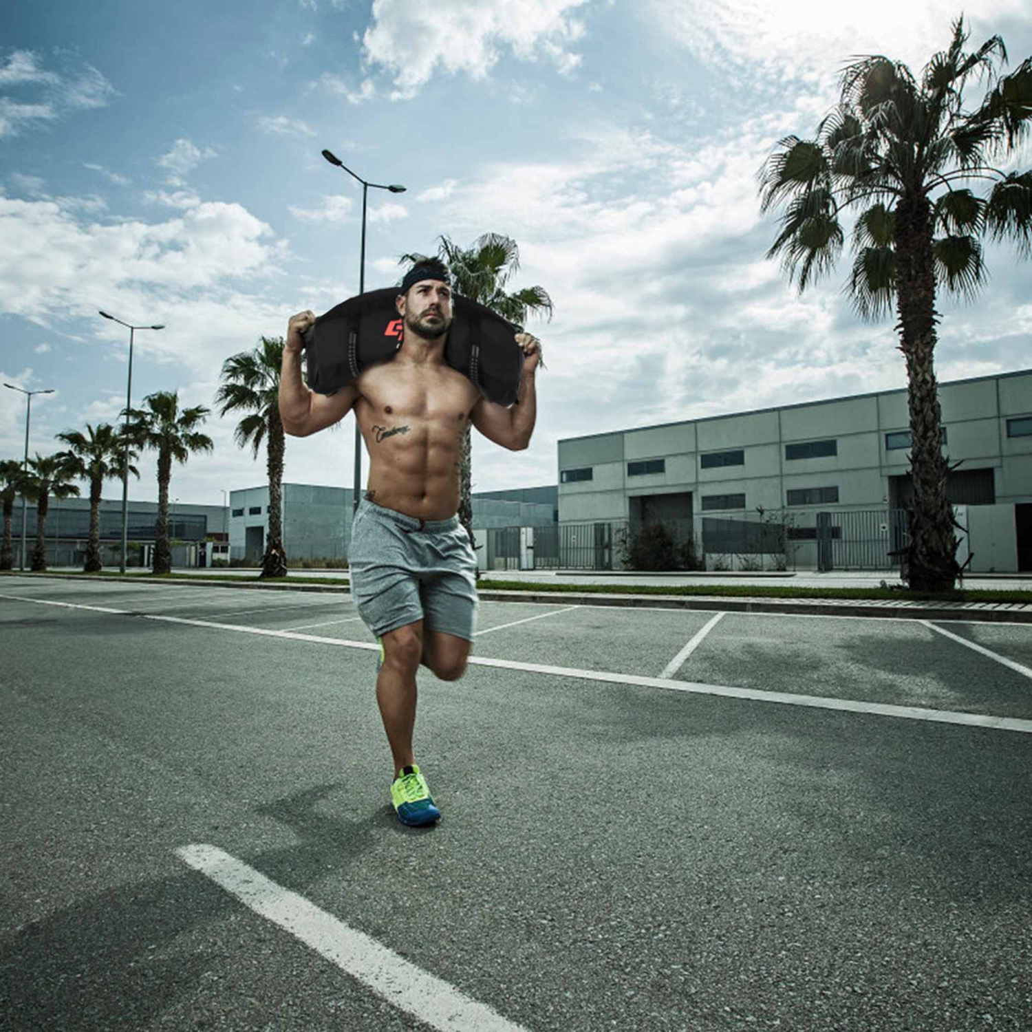 Sacs de sable lestés pour le corps 60&nbsp;lb de Costway avec sacs de remplissage Exercice de mise en forme