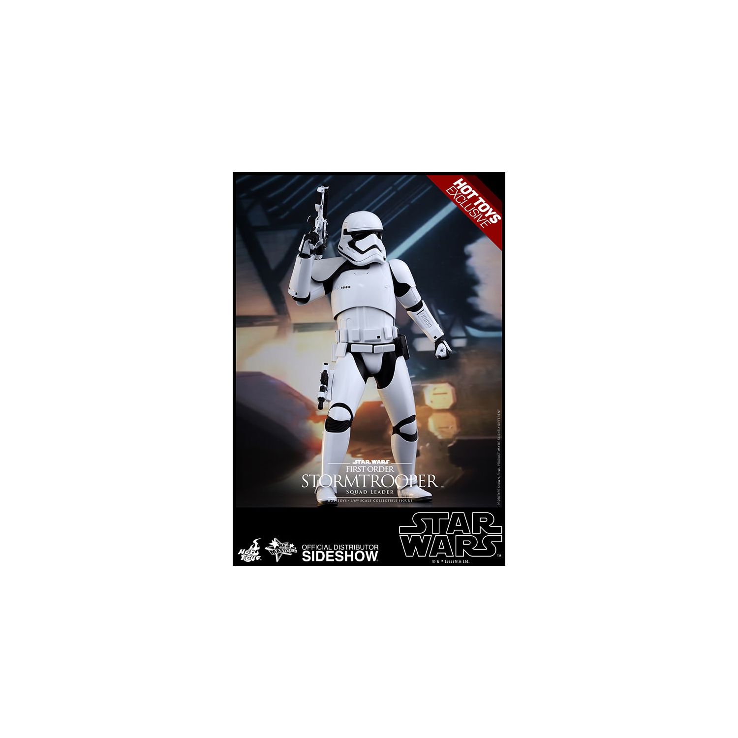 Star Wars 12 Inch Action Figure Movie Masterpiece 1/6 Scale Series - First Order Stormtrooper Squad Leader Hot Toys