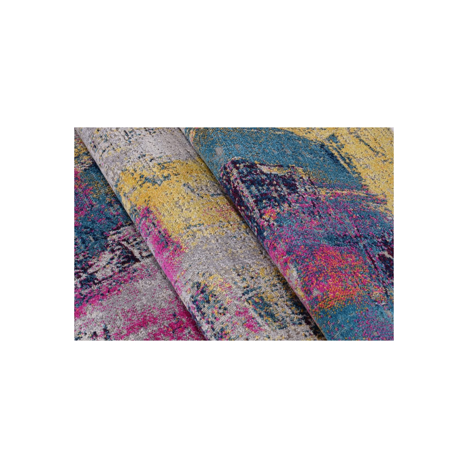 Carpette Yorkson grise intérieure/extérieure 5 pi 2 po x 7 pi 5 po, rose