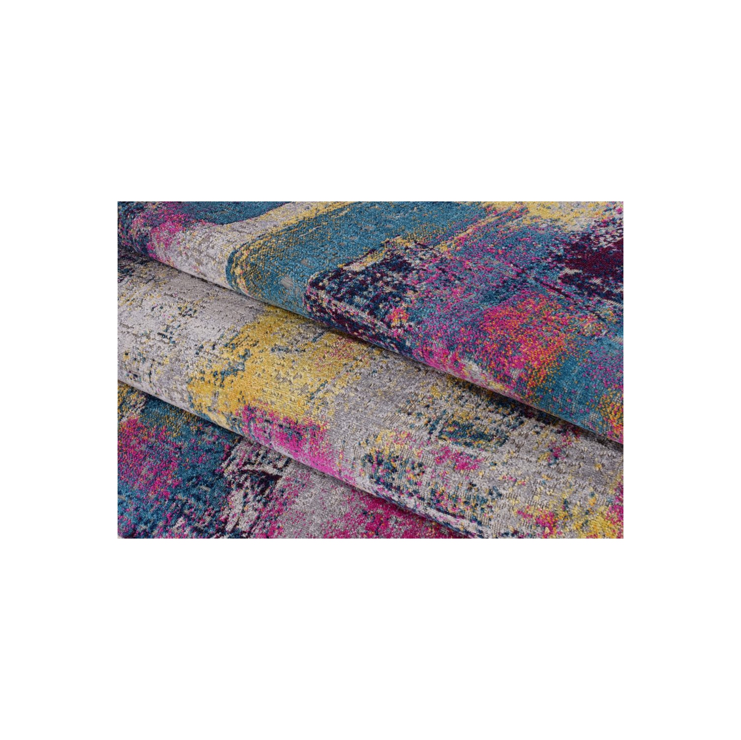 Carpette Yorkson grise intérieure/extérieure 5 pi 2 po x 7 pi 5 po, rose