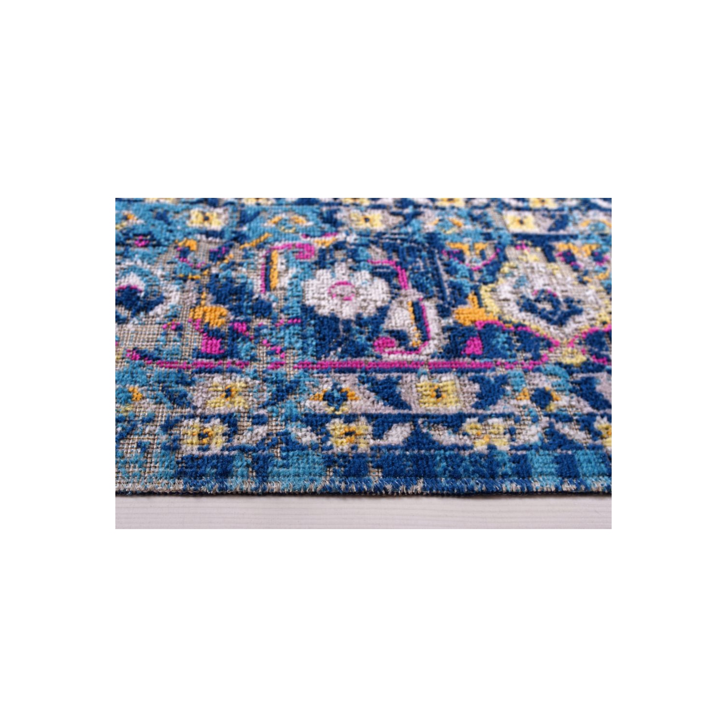 Rowen Dark Blue Traditional Indoor/Outdoor Area Rug 7'10" x 10'5"