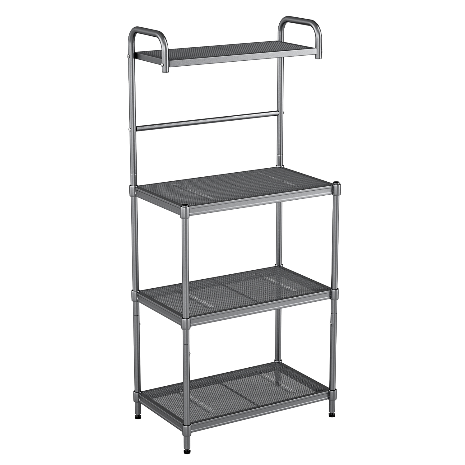 Costway 4-Tier Baker's Rack Microwave Oven Stand Shelves Kitchen Storage Rack Organizer