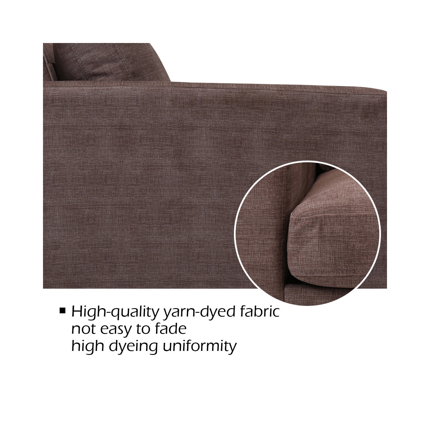 Canapé-lit en tissu moderne Couch de Costway avec lit salon rembourré