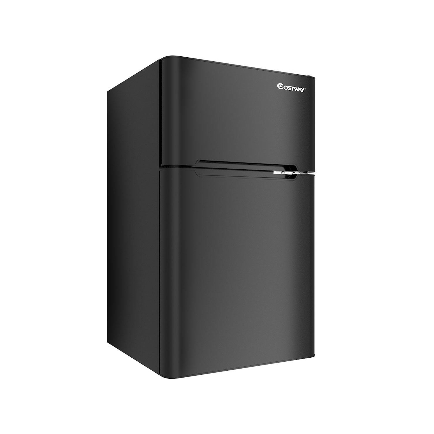 COSTWAY Refrigerator Small Freezer Cooler Fridge Compact 3.2 cu ft. - Black