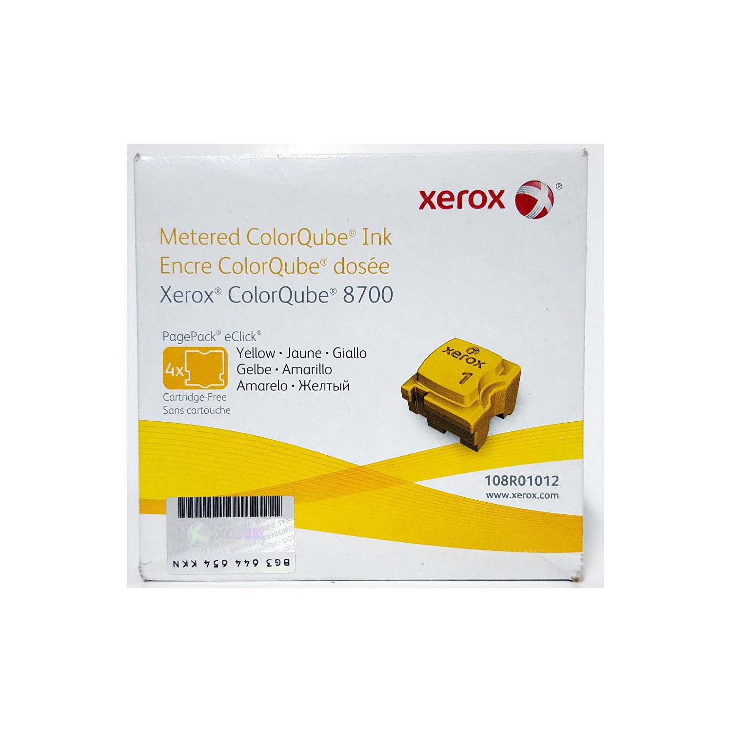 Xerox 108r 108r Yellow Metered Colorqube Solid Ink Stick 4 Box For Xerox Colorqube 8700 Best Buy Canada