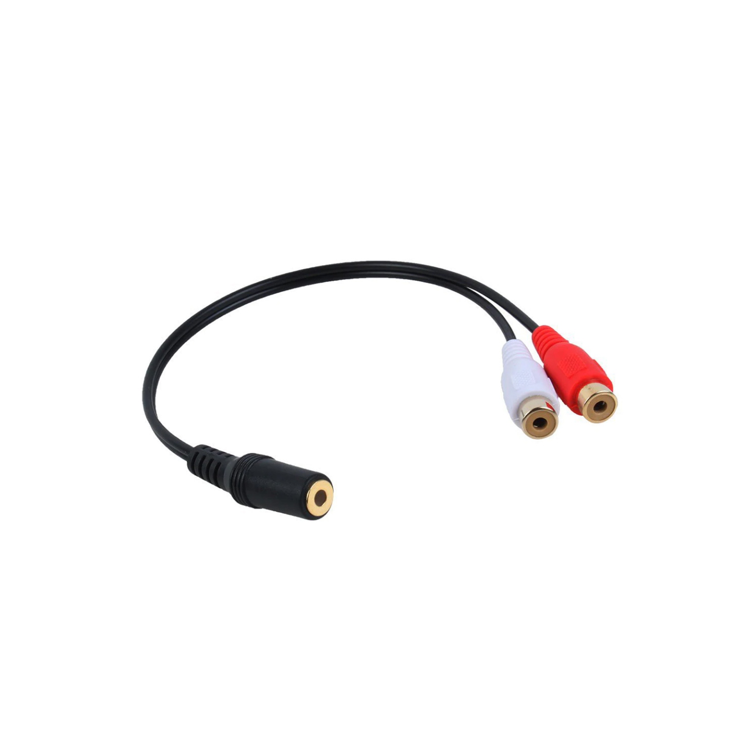 axGear 3.5mm Female to RCA Female Audio Converter Cable F/F Aux to AV Audio