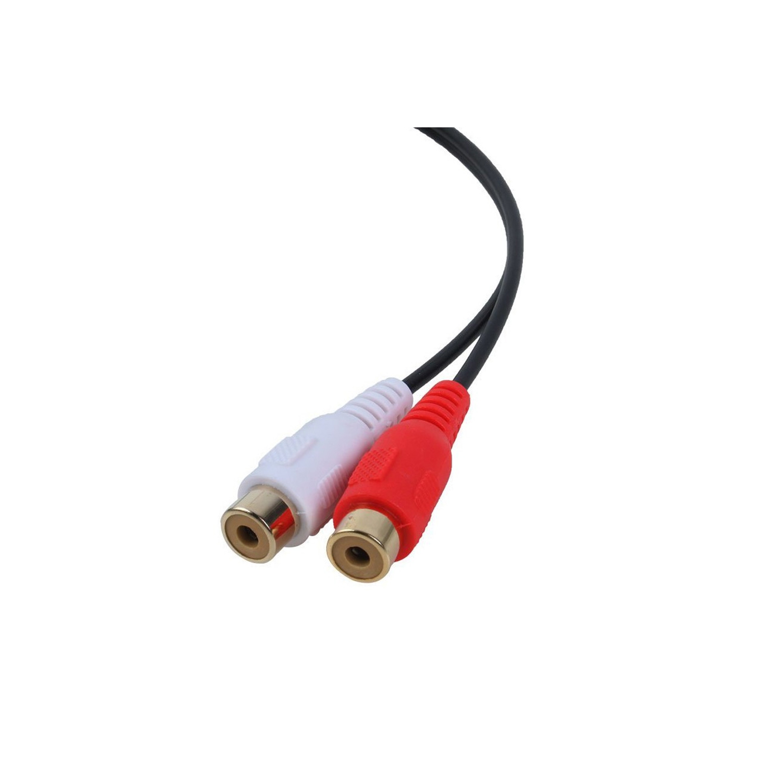 axGear 3.5mm Female to RCA Female Audio Converter Cable F/F Aux to AV Audio