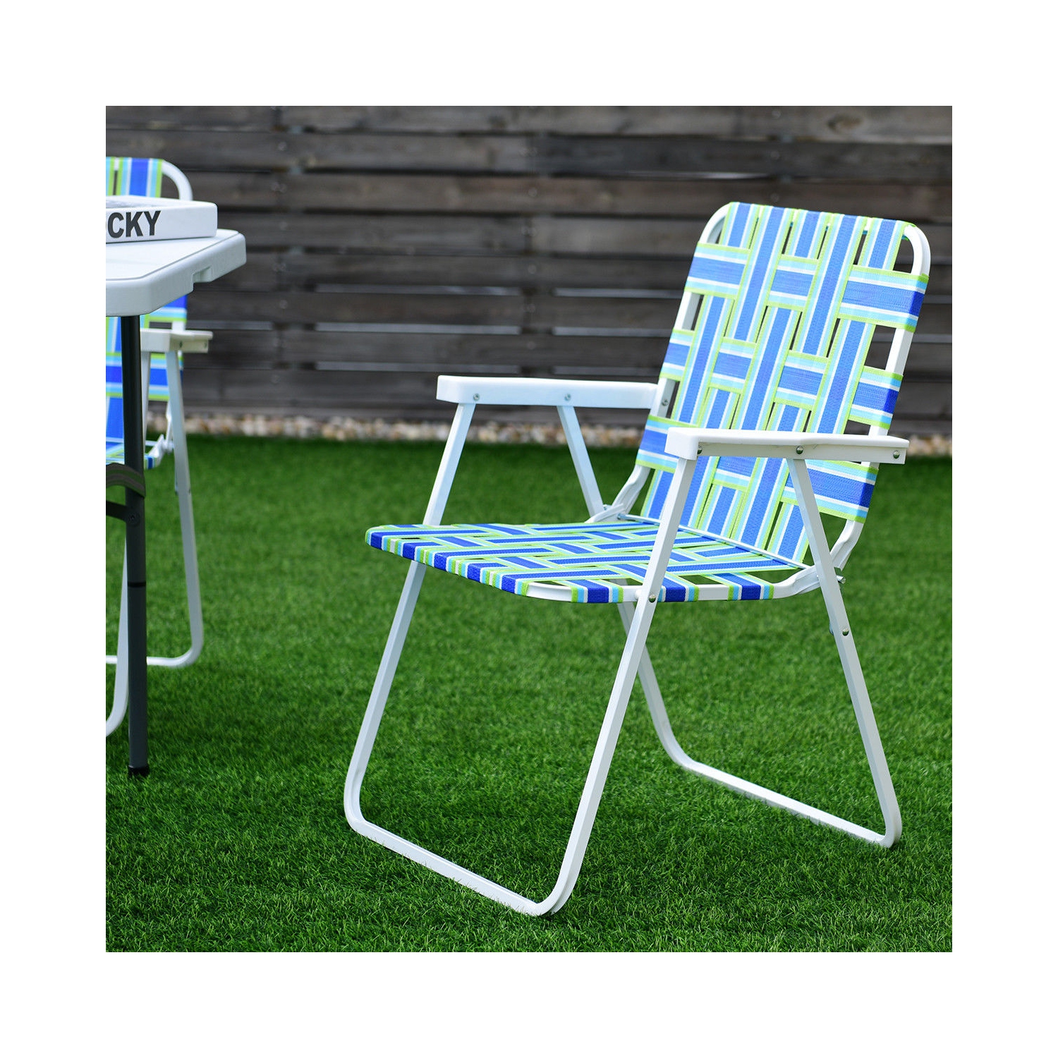 Lot de 6 chaises de camping pliantes
