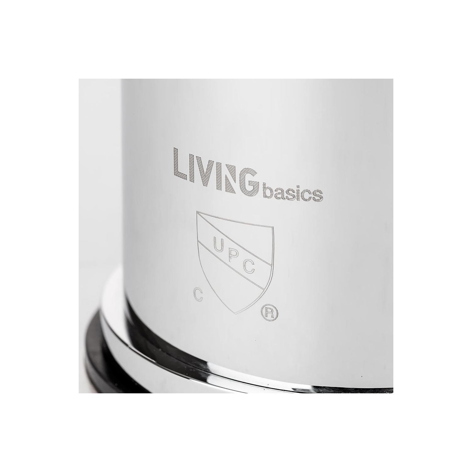 Robinet de lavabo de salle de bain à une poignée, chrome clair commercial moderne-LIVINGBasics