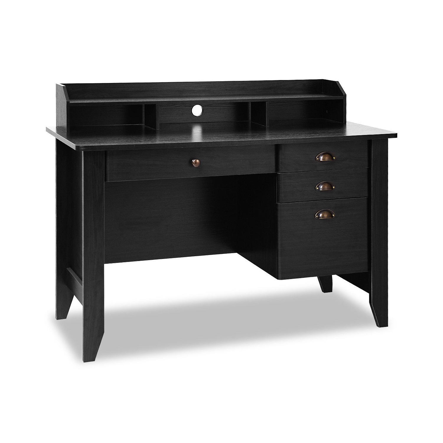 Costway Computer Computer Desk PC Laptop Writing Table Workstation Student Study Furniture Black