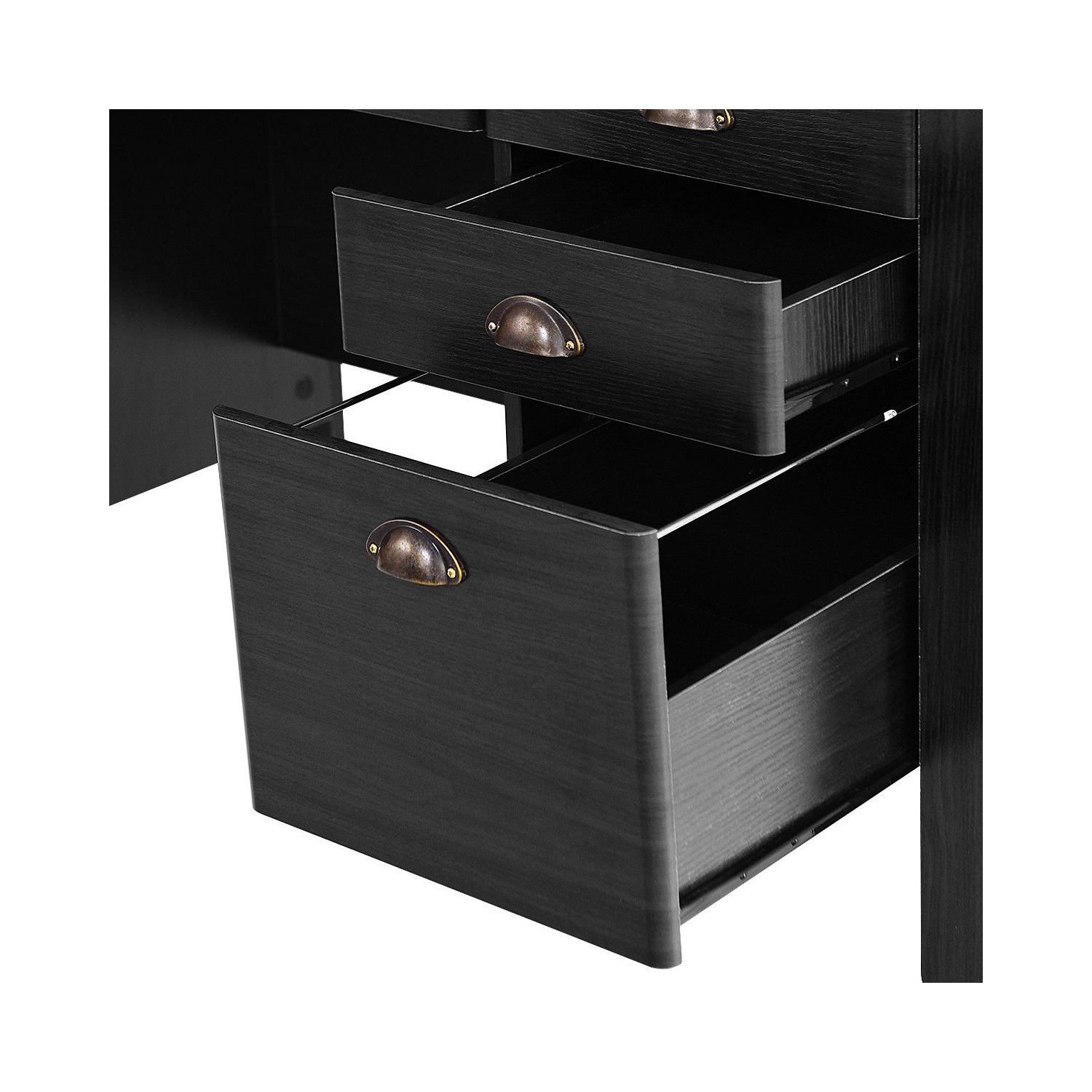 Costway Computer Computer Desk PC Laptop Writing Table Workstation Student Study Furniture Black