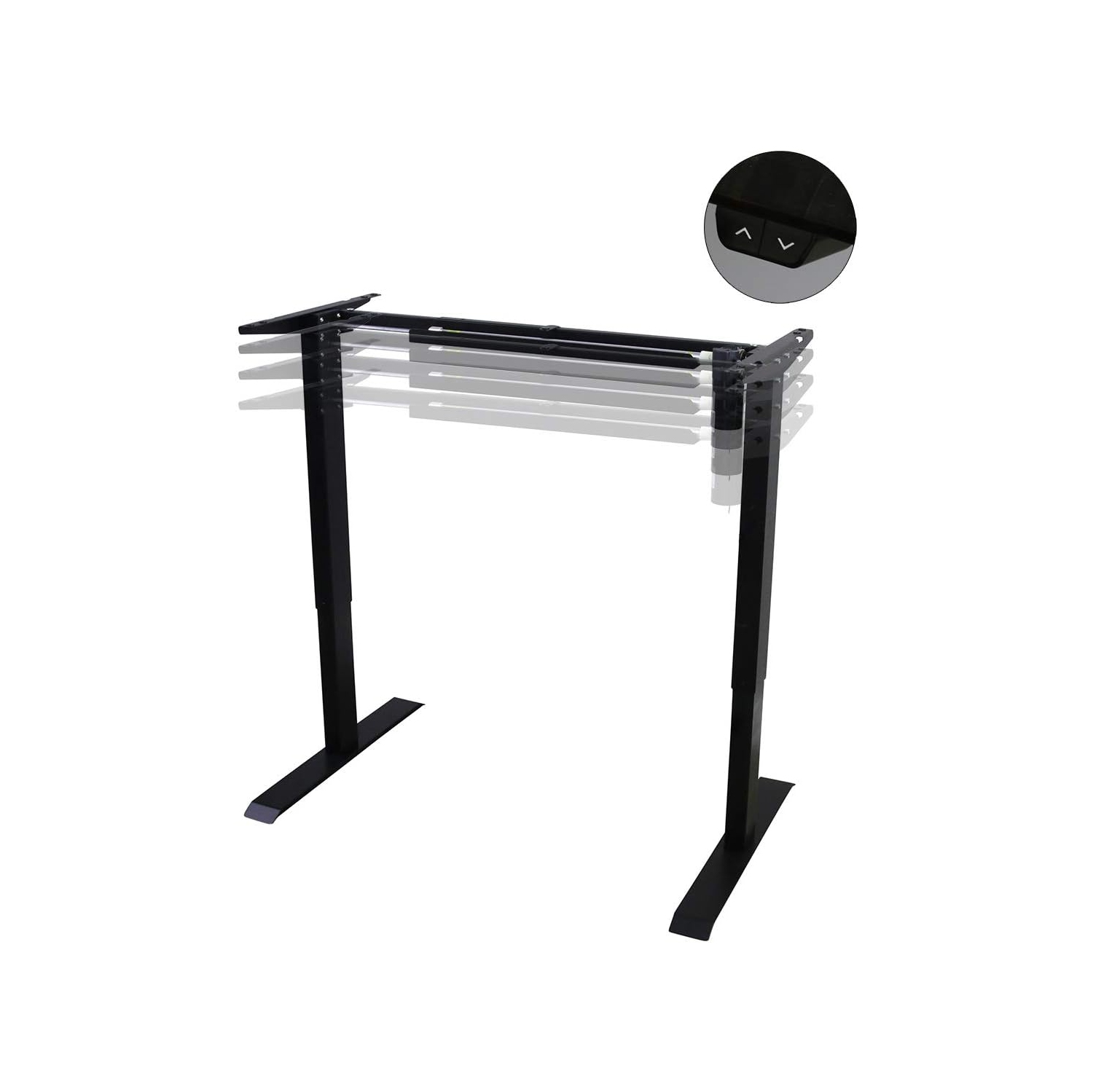 Cadre de bureau motorisé/électrique à hauteur réglable FS-DR48Mii de Boost Industries au sol