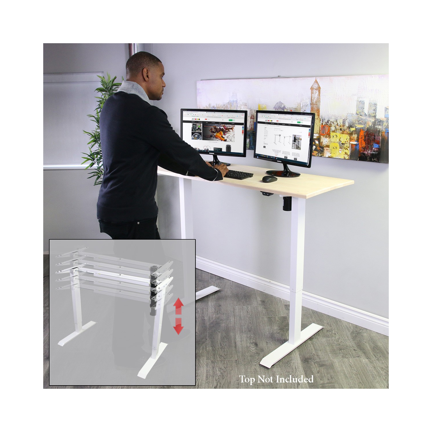 SMAGREHO Portable Adjustable Mini Office Foot Rest Stand Desk Foot