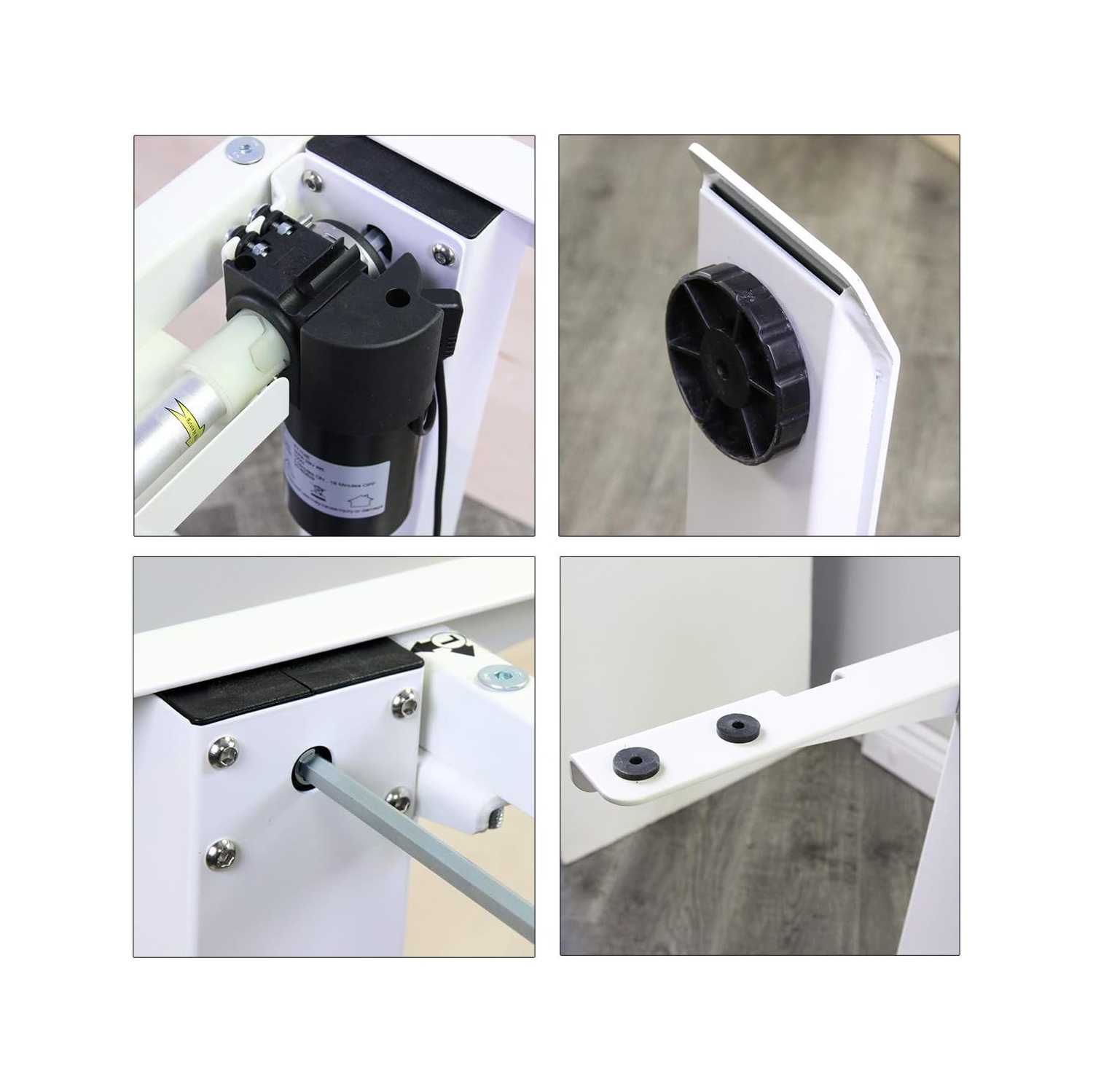 Boost Industries Floor Standing FS-DR48Mii Shallow Motorized/Electric Height Adjustable Desk Frame