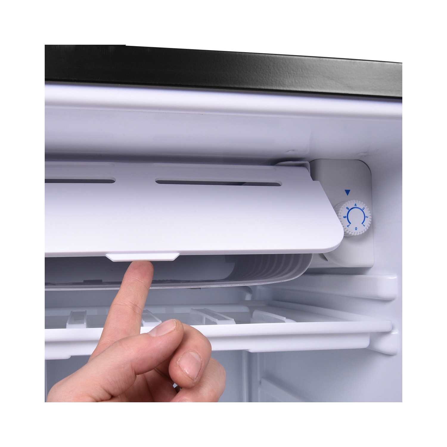 Costway 3.2 Cu.Ft Mini Fridge Compact Refrigerator Dorm Office w/ Reversible Door