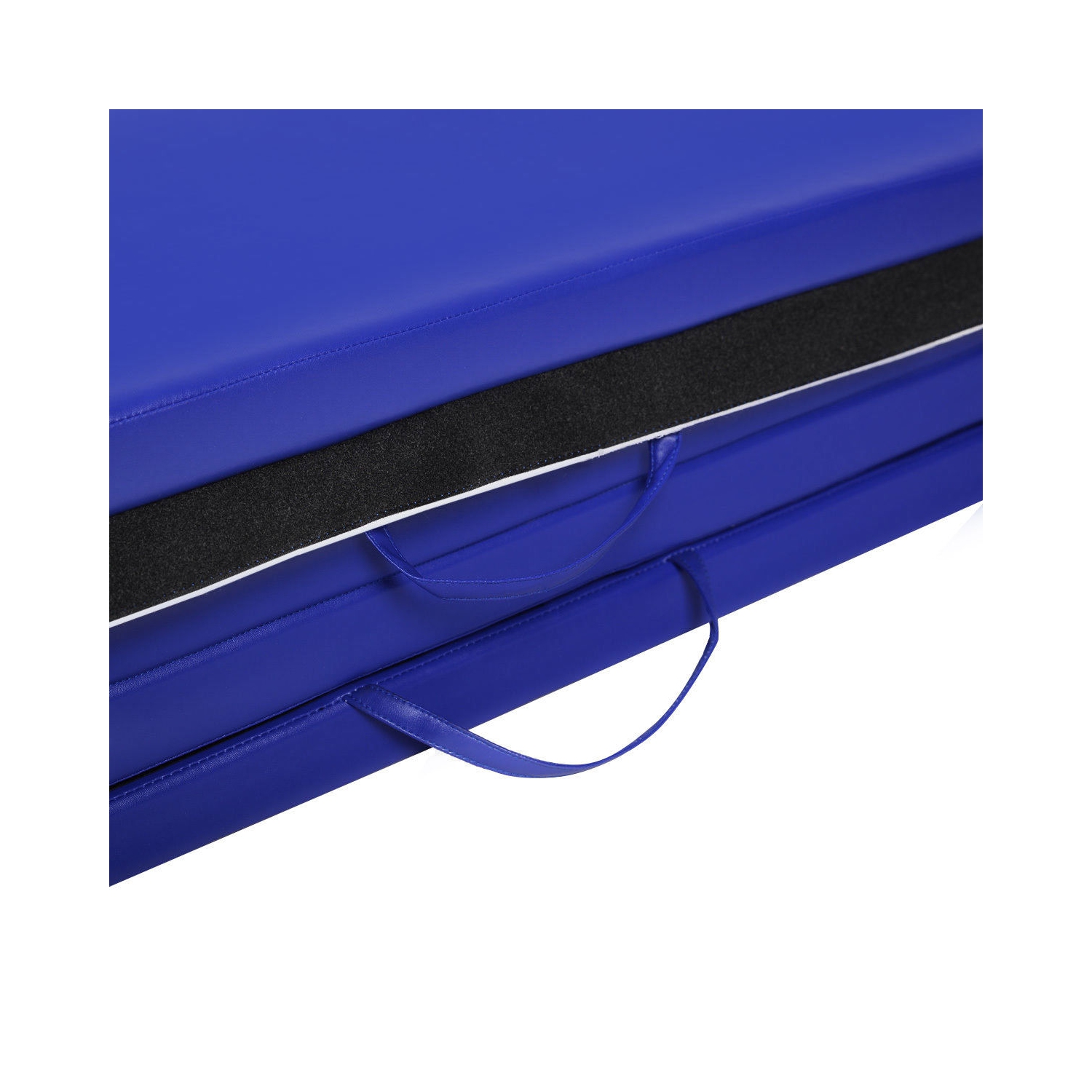 Costway 4'x10'x2" Folding Gymnastics Gym Exercise Mats Blue Stretching Yoga Mat Blue