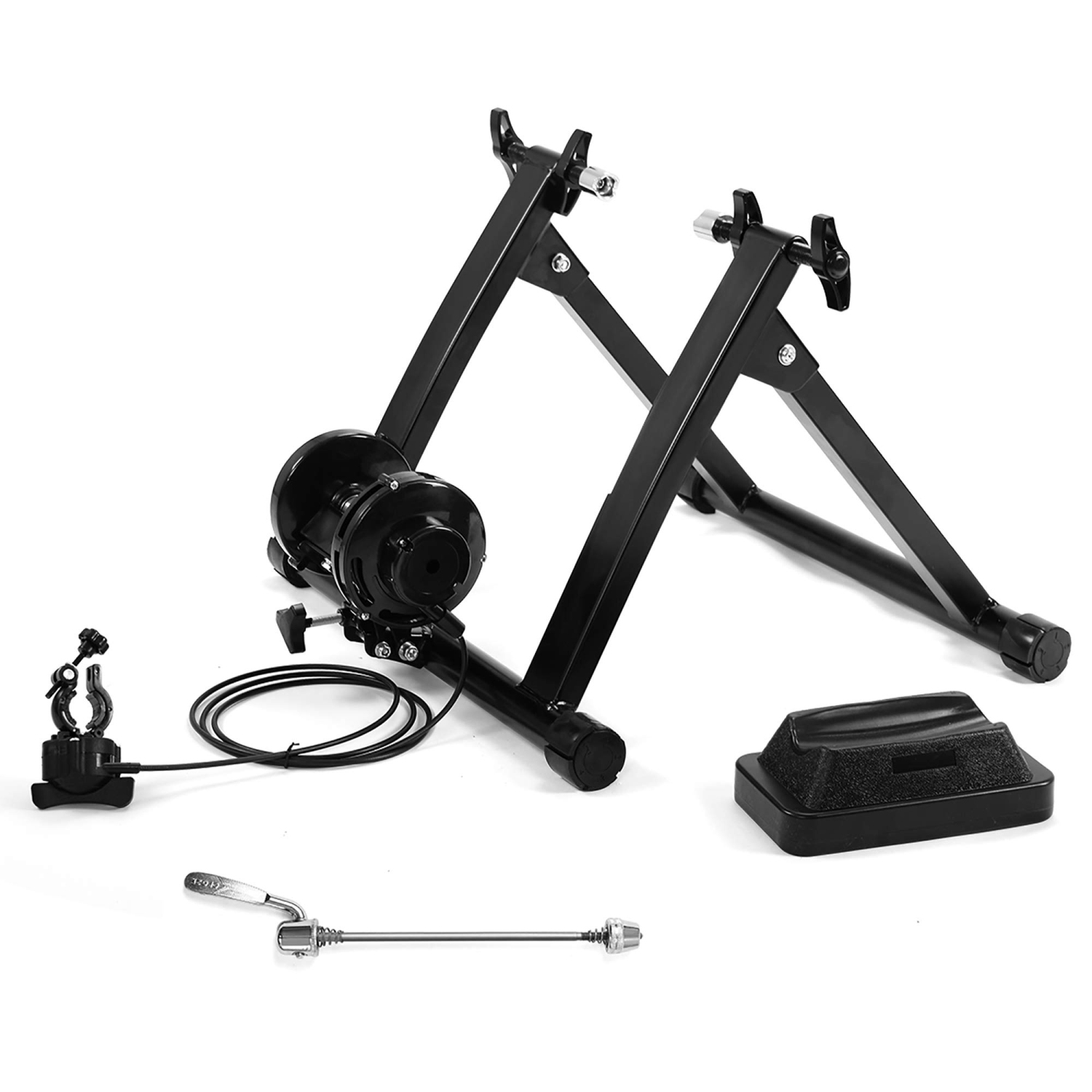 Dhdtalent Indoor Stainless Steel Portable Bike Resistance Trainers 