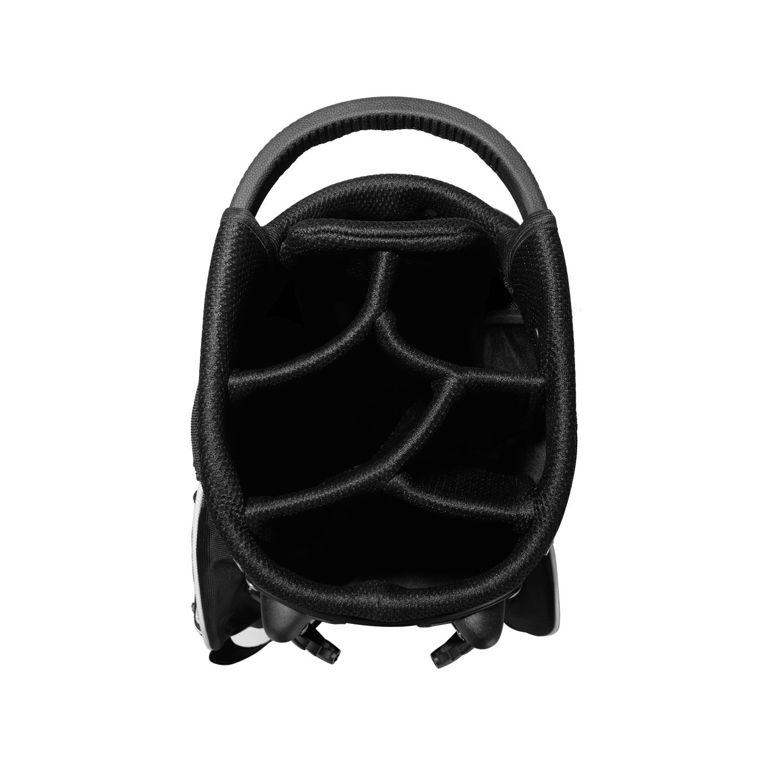 Costway Golf Stand Cart Bag Club w/6 Way Divider Carry Organizer Pockets Storage Black