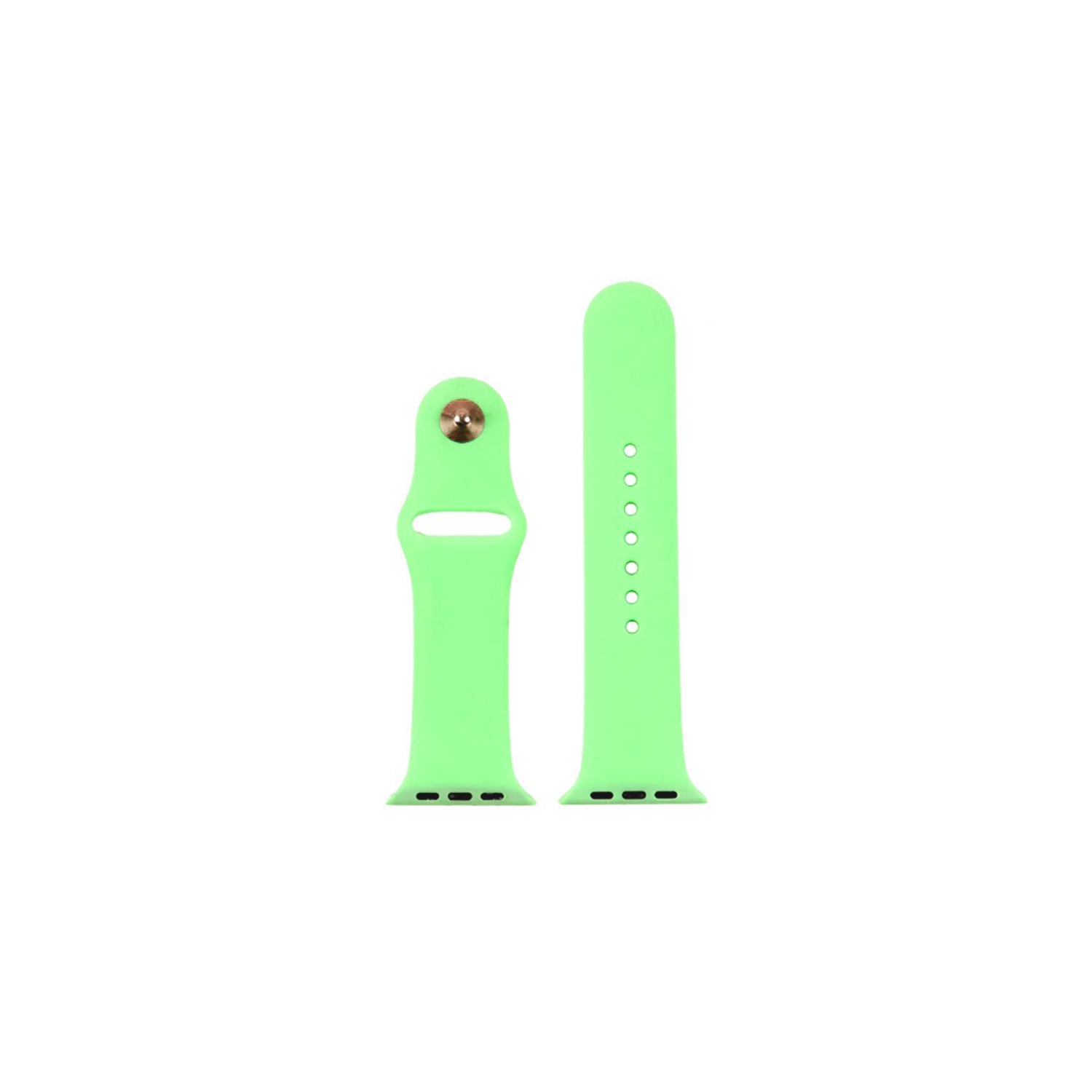 PANDACO Lime Green Silicone Watch Strap for Apple Watch 38mm / 40mm / 41mm / 42mm