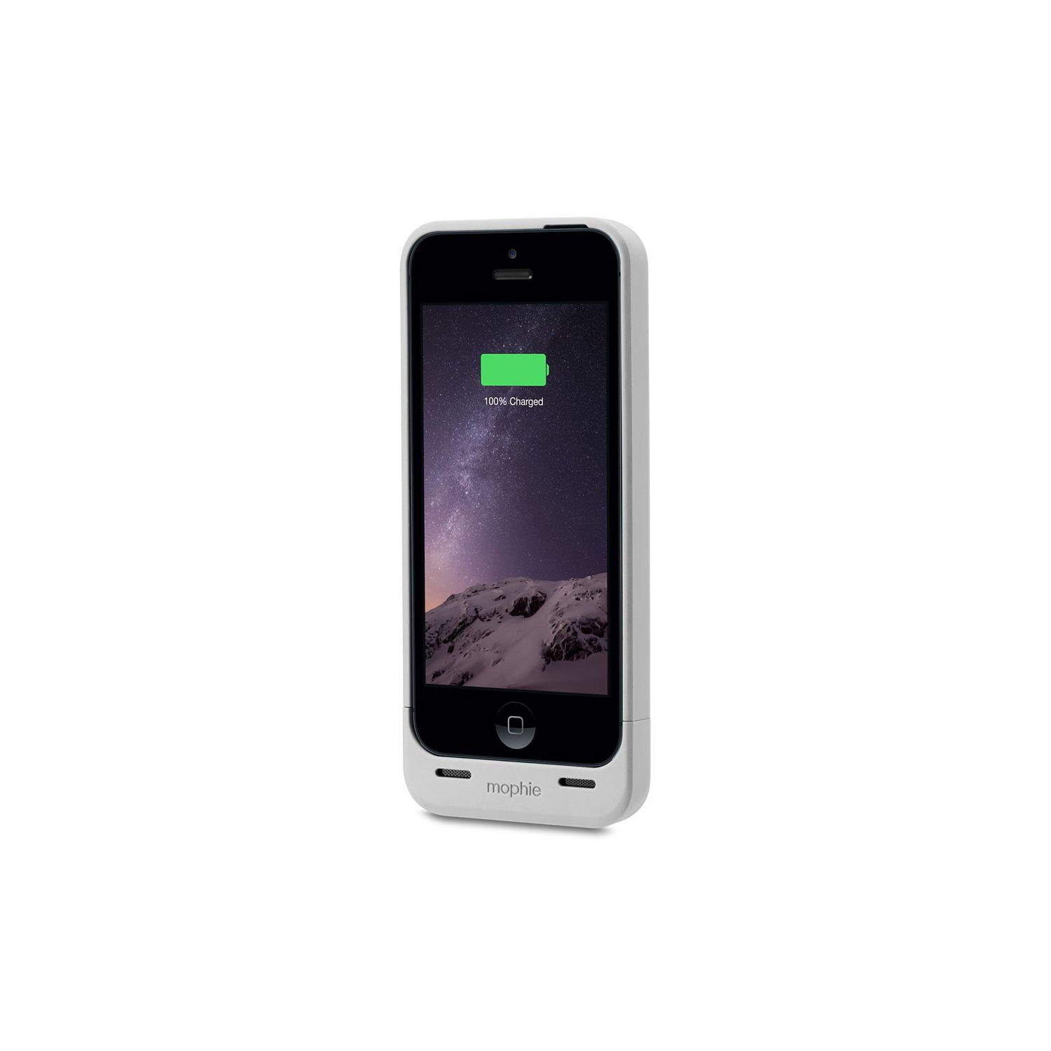 Mophie Extended Battery Case for iPhone 5/5S-Retail Packaging, Silver
