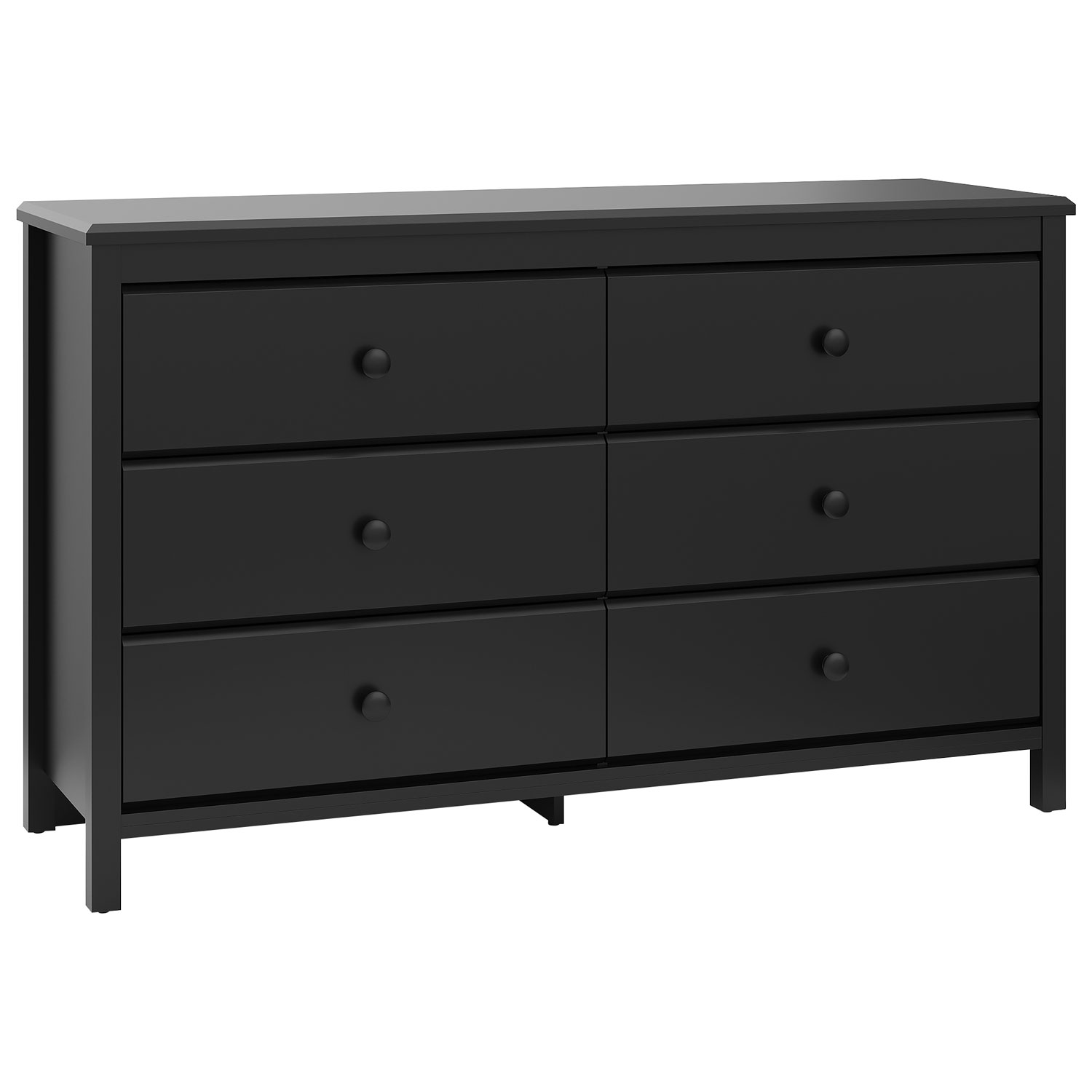 Commode à 6 tiroirs Alpine de Storkcraft - Noir