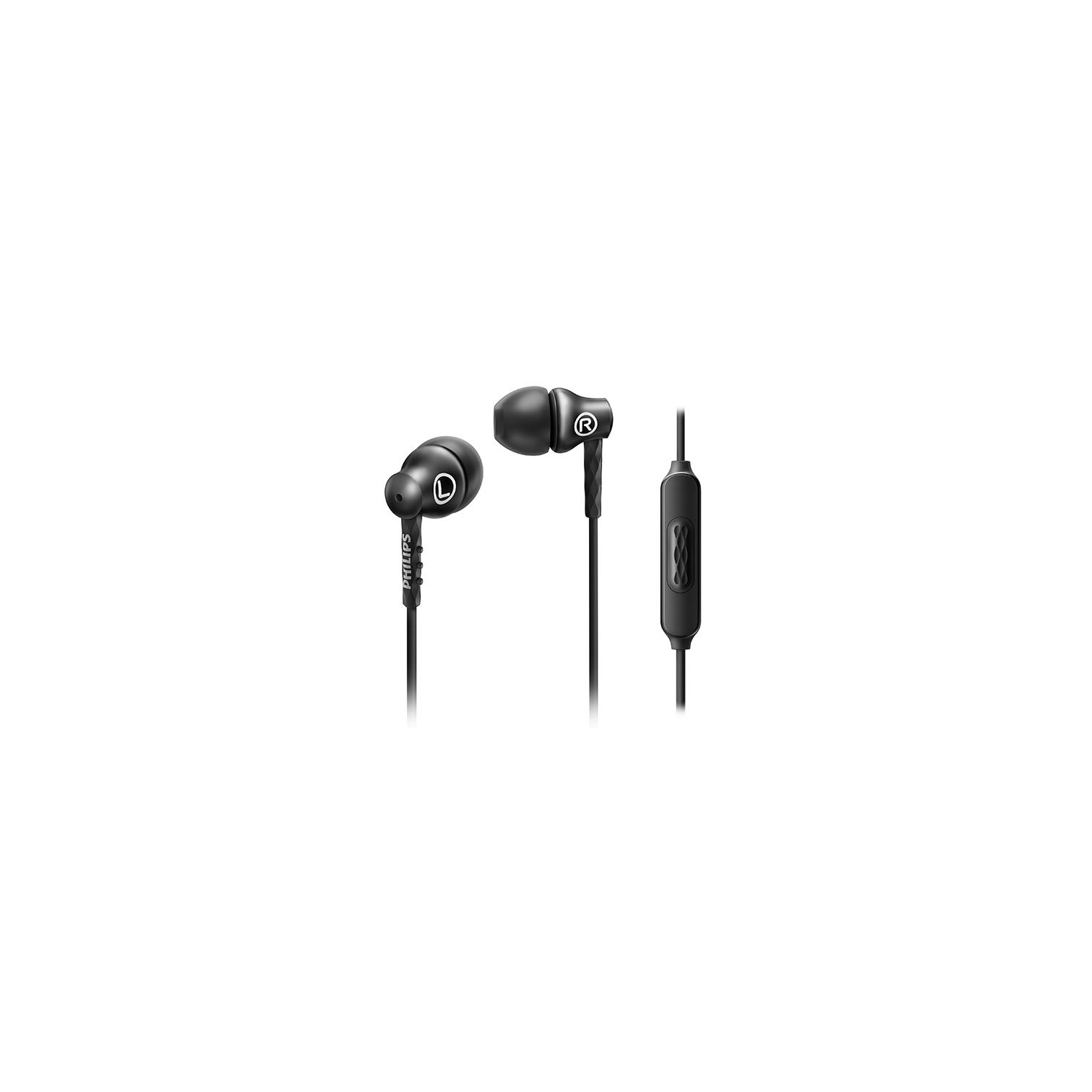 Philips SHE8105 In-Ear Headphones With Mic - Black