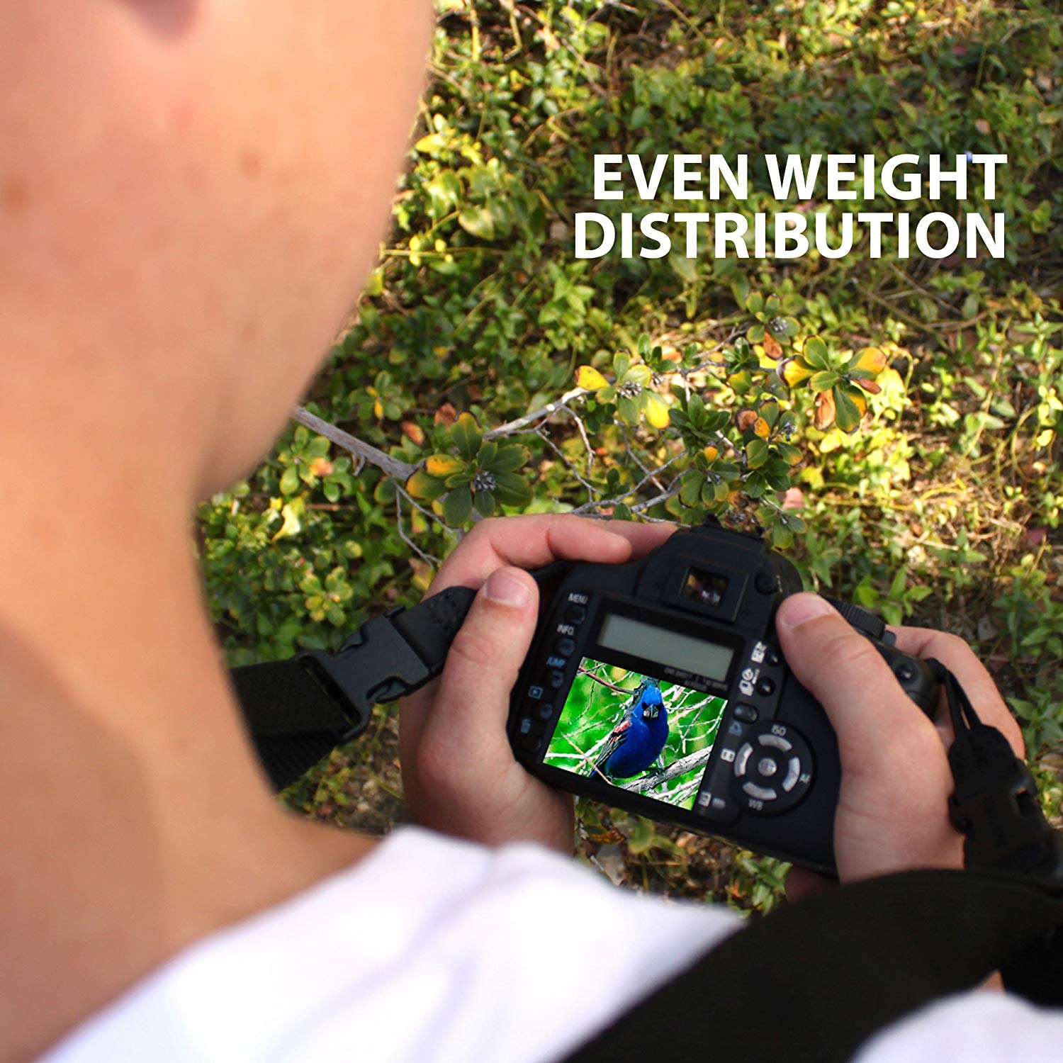 Accessoires harnais pour appareil photo reflex numérique Gear de Power USA avec rembourrage confortable et système à dégagement rapide