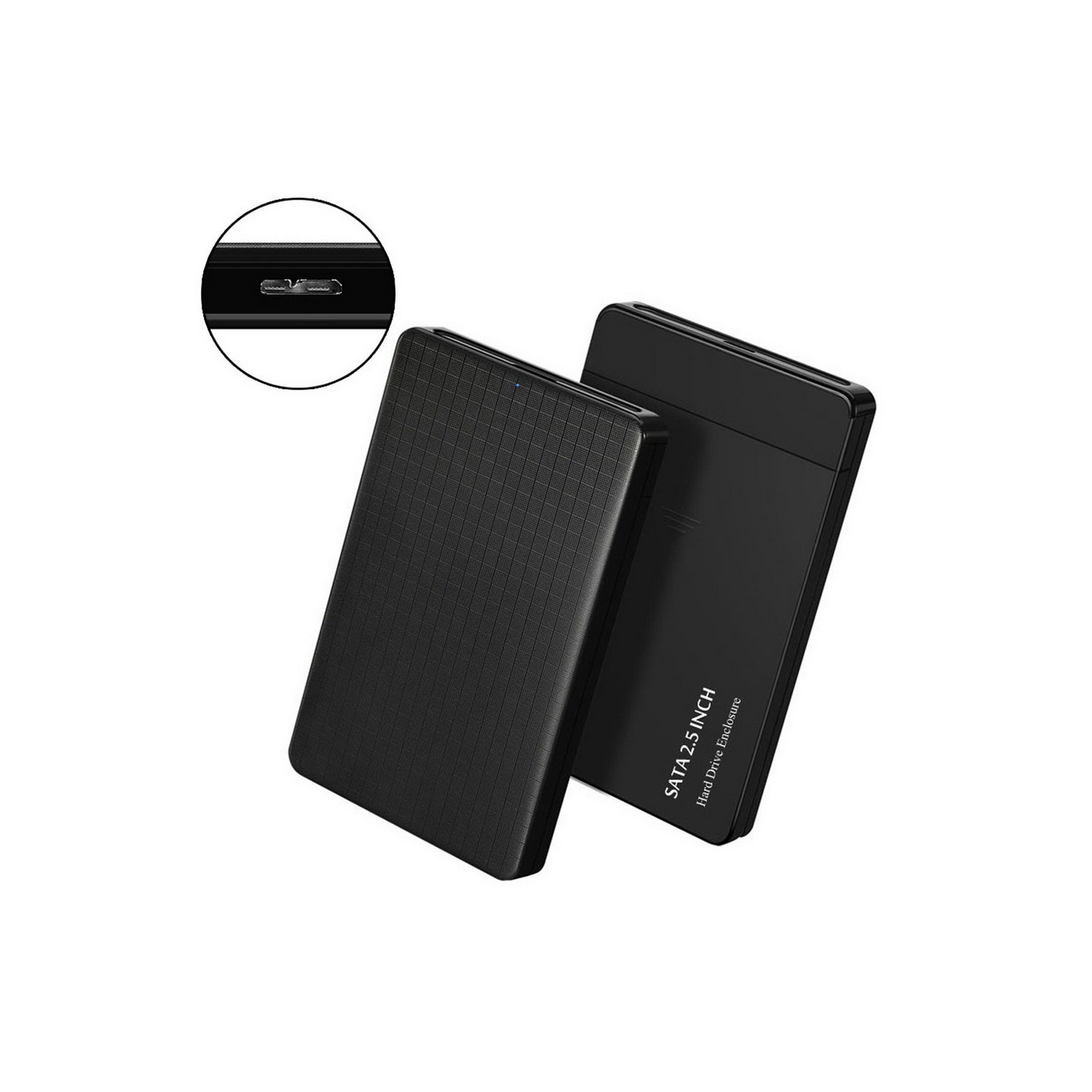 Boîtier de 3.0 po USB 2.5 SATA d’axGear pour ordinateur portatif Boîtier de connexion de disque SSD externe MicroB