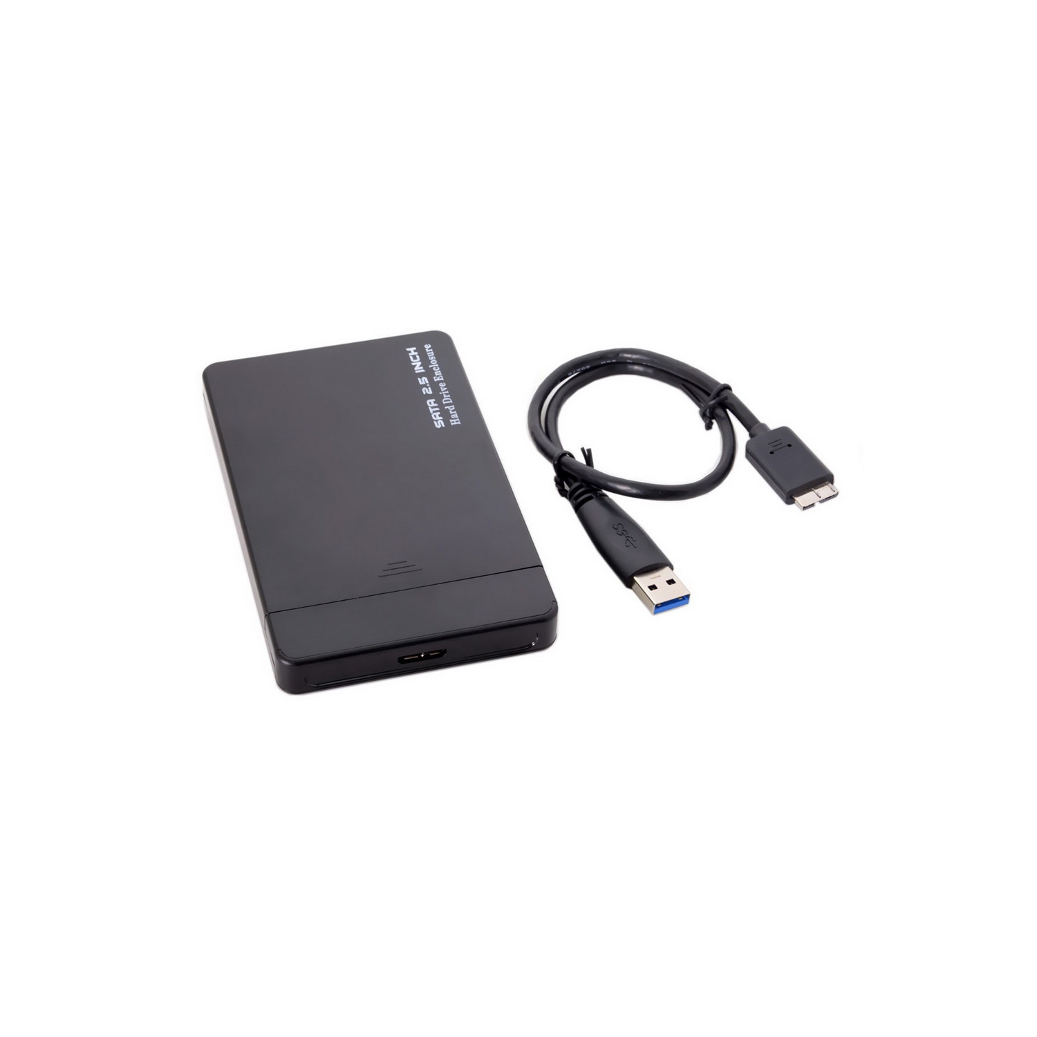 Boîtier de 3.0 po USB 2.5 SATA d’axGear pour ordinateur portatif Boîtier de connexion de disque SSD externe MicroB