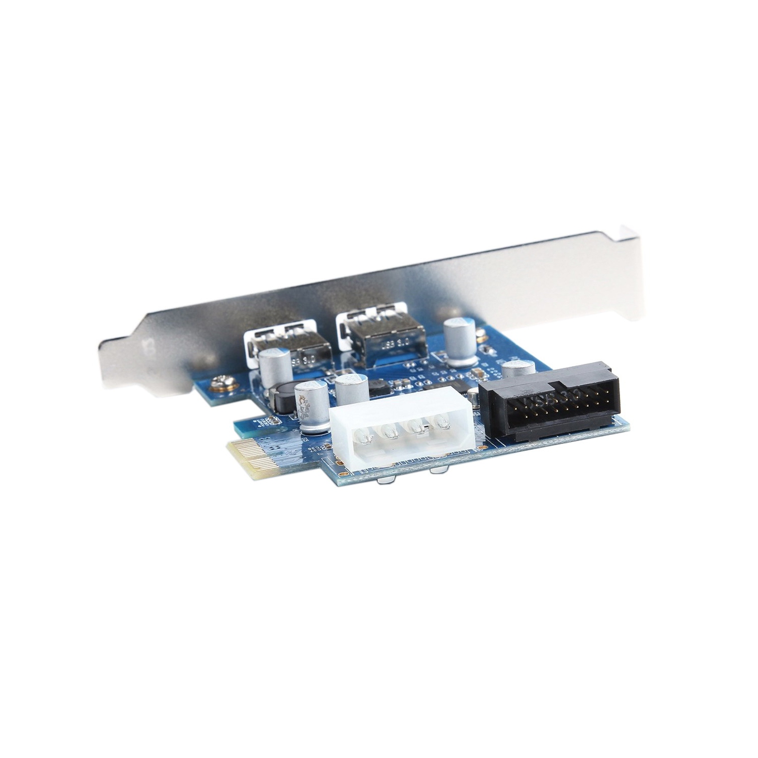 axGear USB 3.0 PCI-E Controller Card 2 External Port w/ Internal 19 Pin Connection