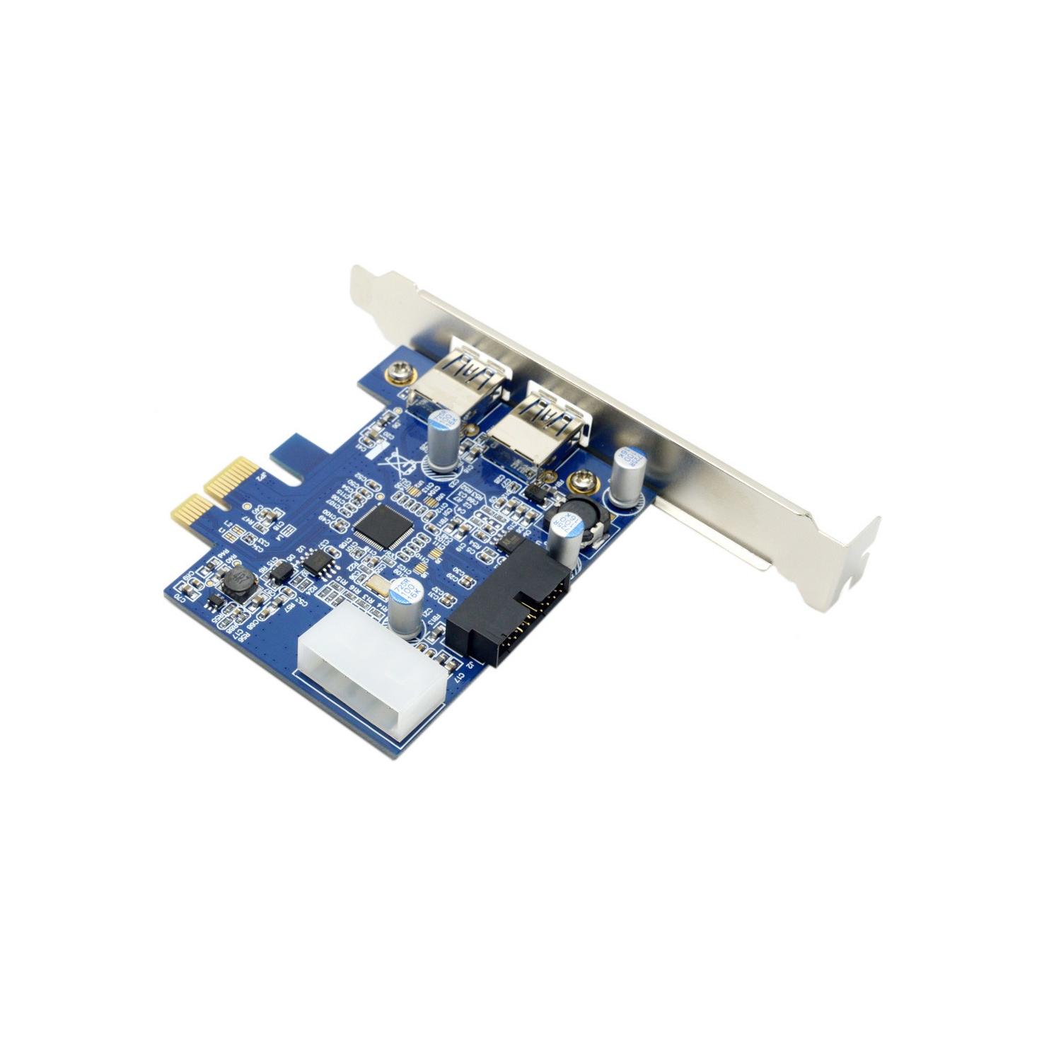 axGear USB 3.0 PCI-E Controller Card 2 External Port w/ Internal 19 Pin Connection