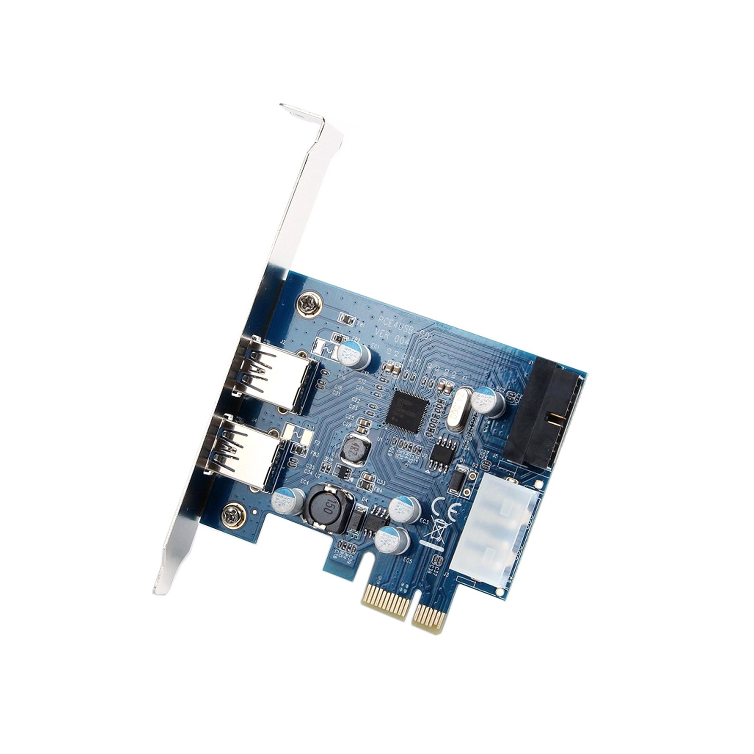 axGear USB 3.0 PCI-E Controller Card 2 External Port w/ Internal 19 Pin Connection