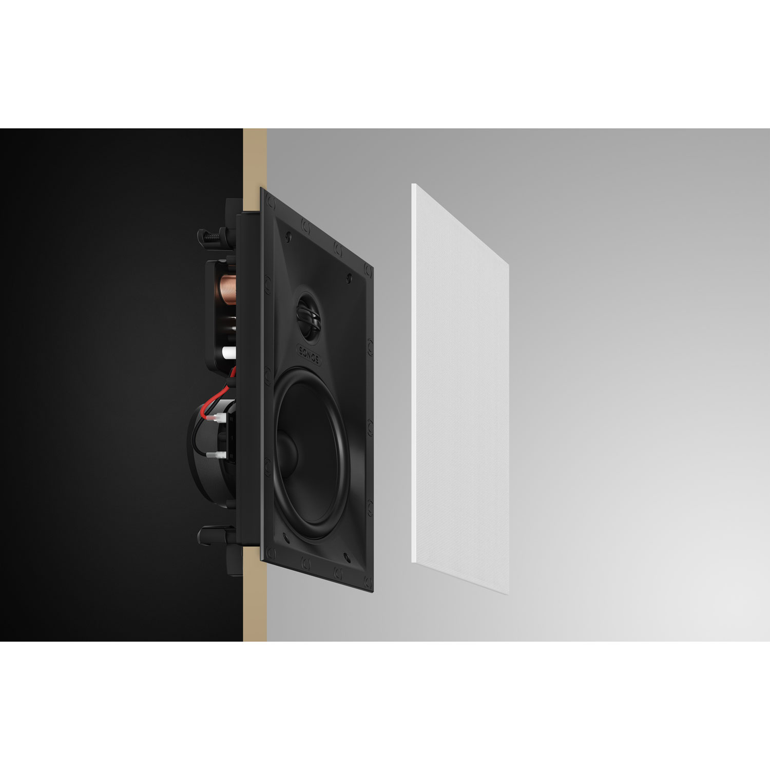 Sonos Architectural by Sonance In-Wall Speaker - Pair - White