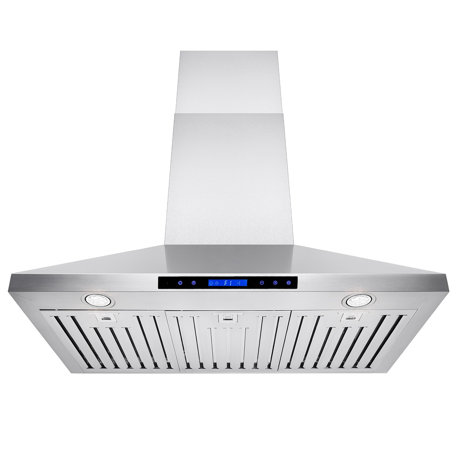ROXON 900 CFM 30 Inches Range Hood Stainless Steel Wall Mounted Kitchen Exhaust Fan Style RXN-W17-30