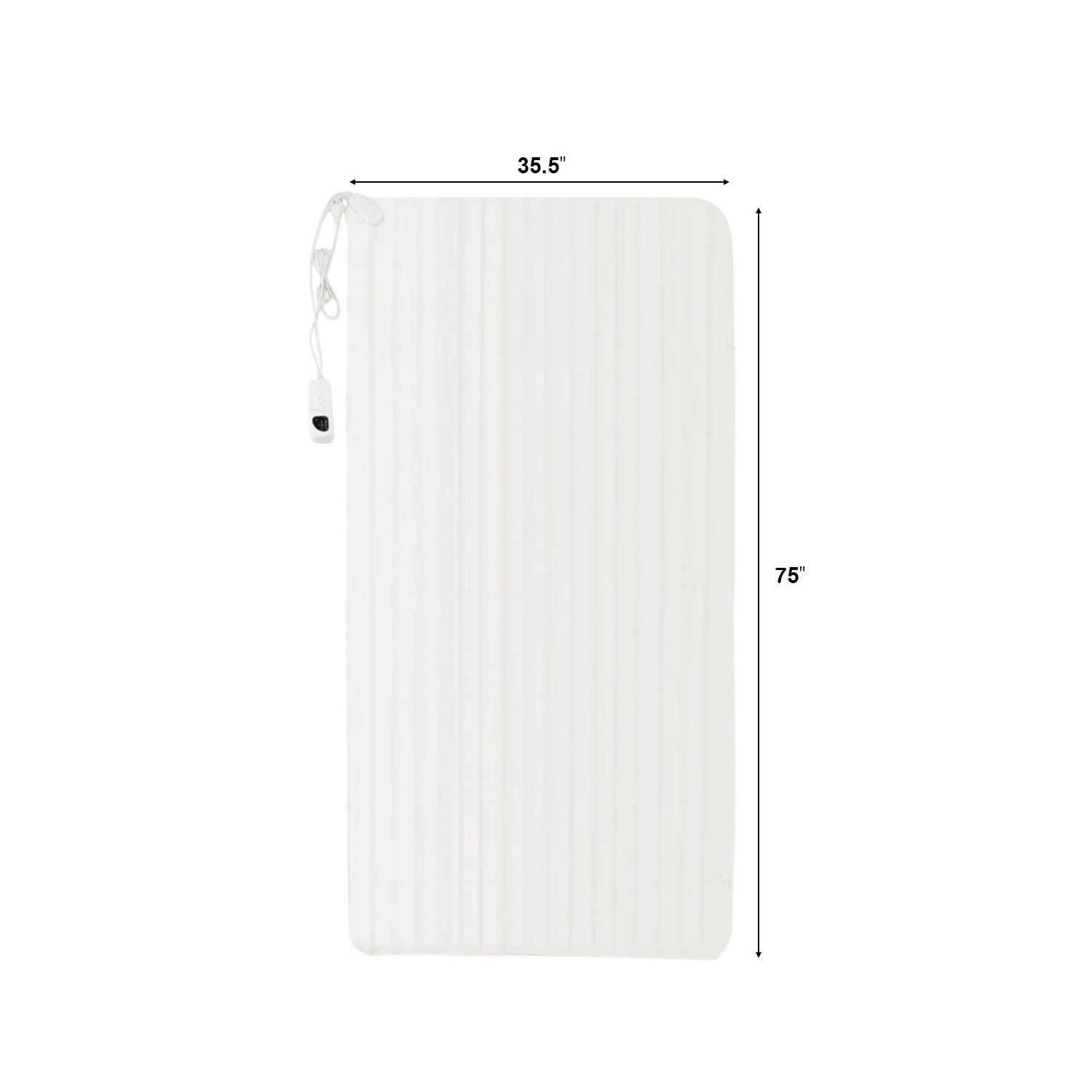 Costway Electric Heated Blanket Low-Voltage 5 Temperature Modes 8H Timer UL 2 SIZES