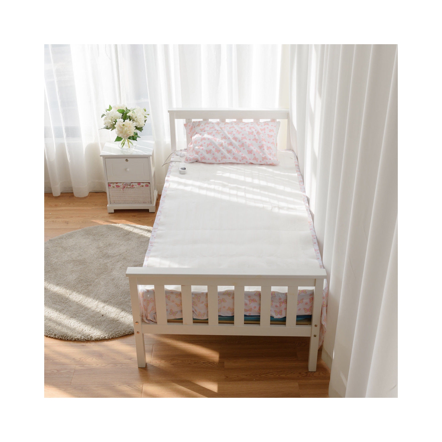 Costway Electric Heated Blanket Low-Voltage 5 Temperature Modes 8H Timer UL 2 SIZES