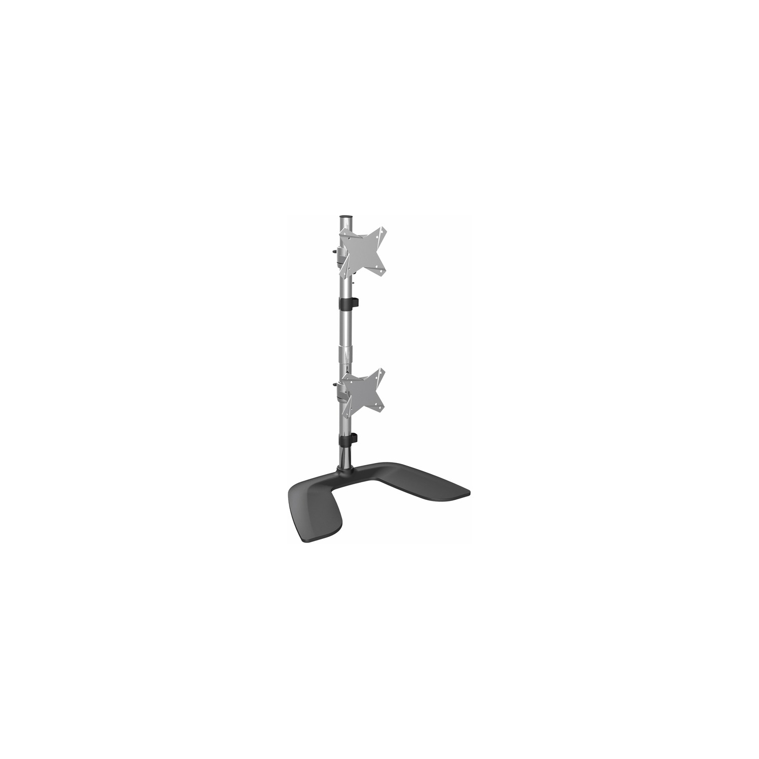 STARTECH Vertical Dual Monitor Stand - For Up To 27" Vesa Monitors - Aluminum - Height Adjustab
